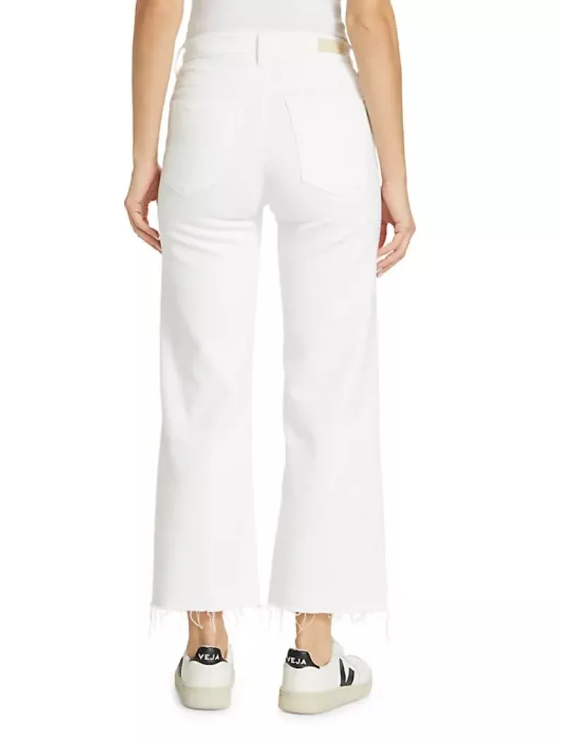 AG Saige Wide Leg Crop in Modern White