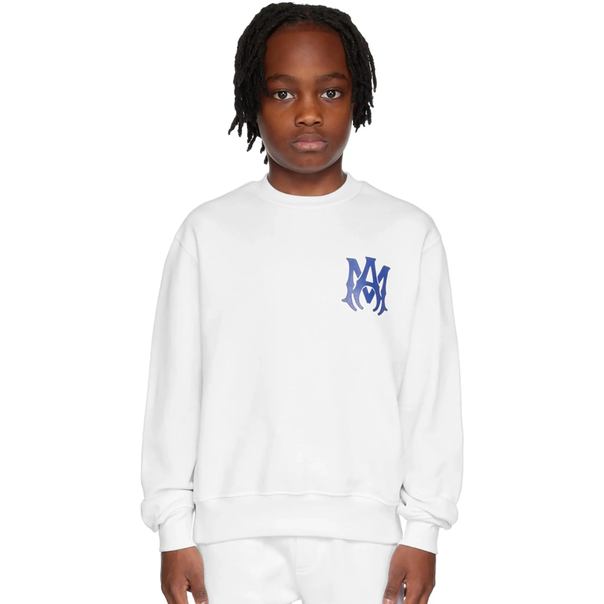 Amiri Kids MA Core Logo White Sweatshirt