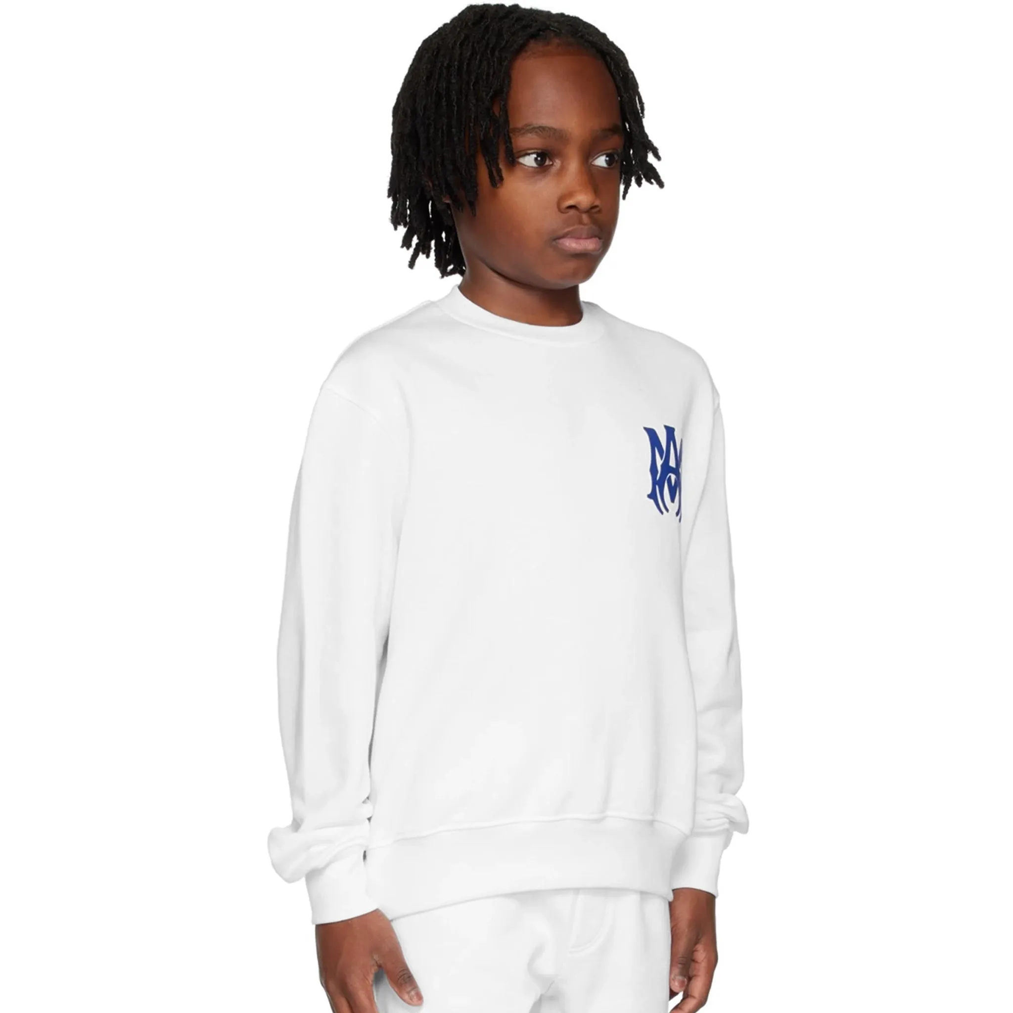 Amiri Kids MA Core Logo White Sweatshirt