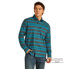 Ariat Madison Modern Fit Long Sleeve Turquoise - 2306