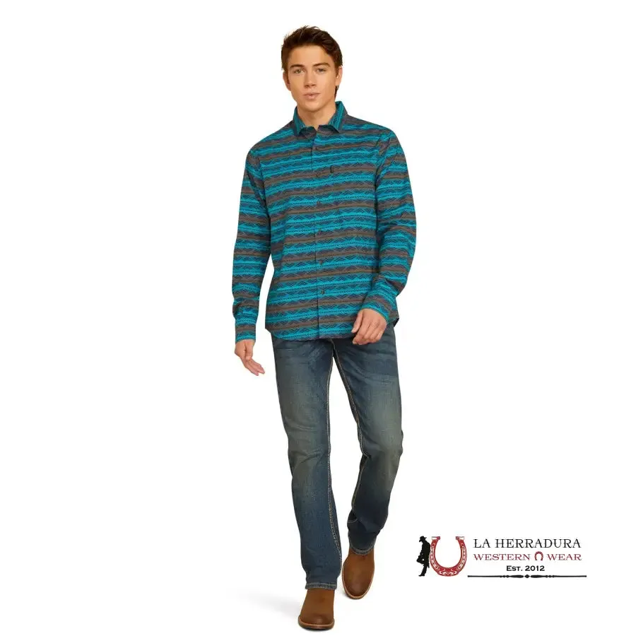 Ariat Madison Modern Fit Long Sleeve Turquoise - 2306