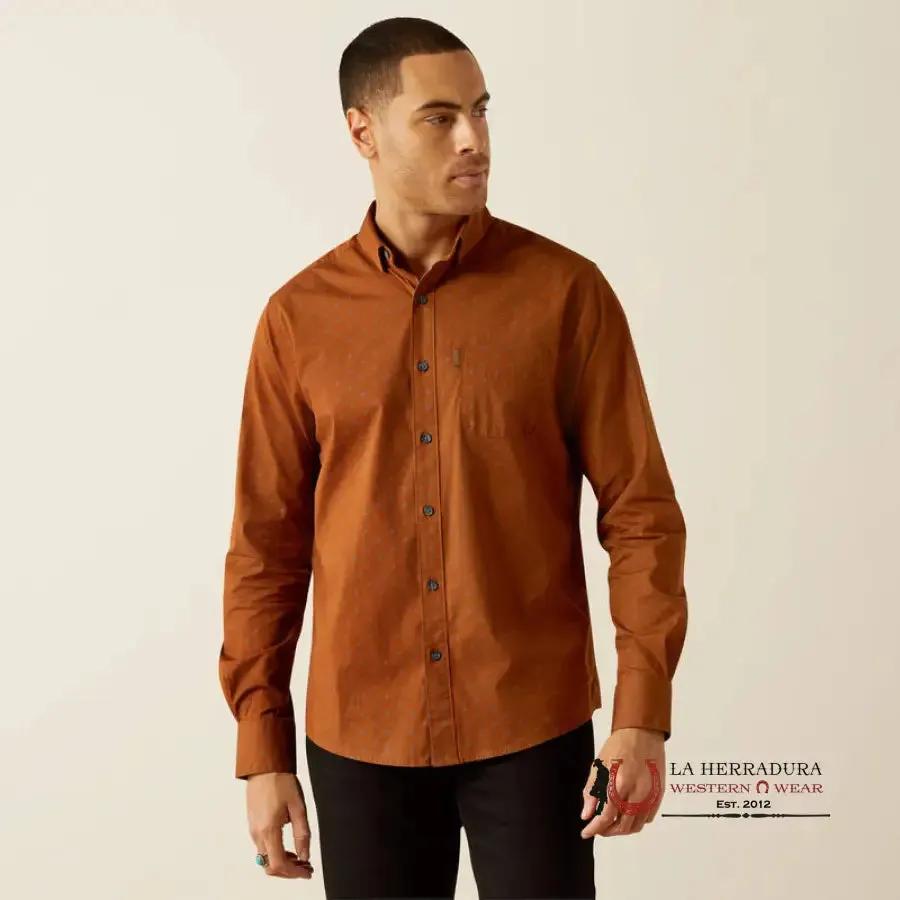 Ariat Mickey Modern Fit Long Sleeve Shirt Brown - 4062