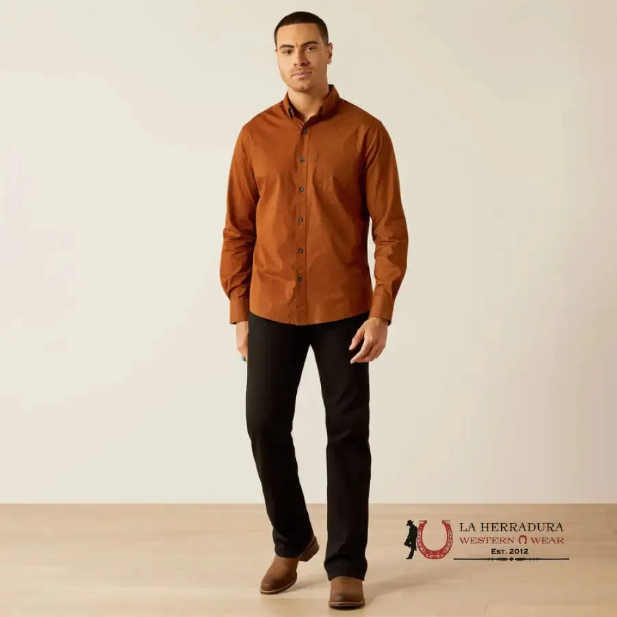 Ariat Mickey Modern Fit Long Sleeve Shirt Brown - 4062