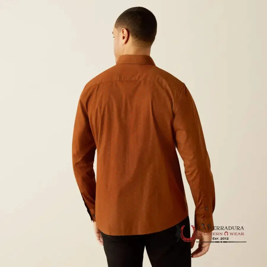 Ariat Mickey Modern Fit Long Sleeve Shirt Brown - 4062