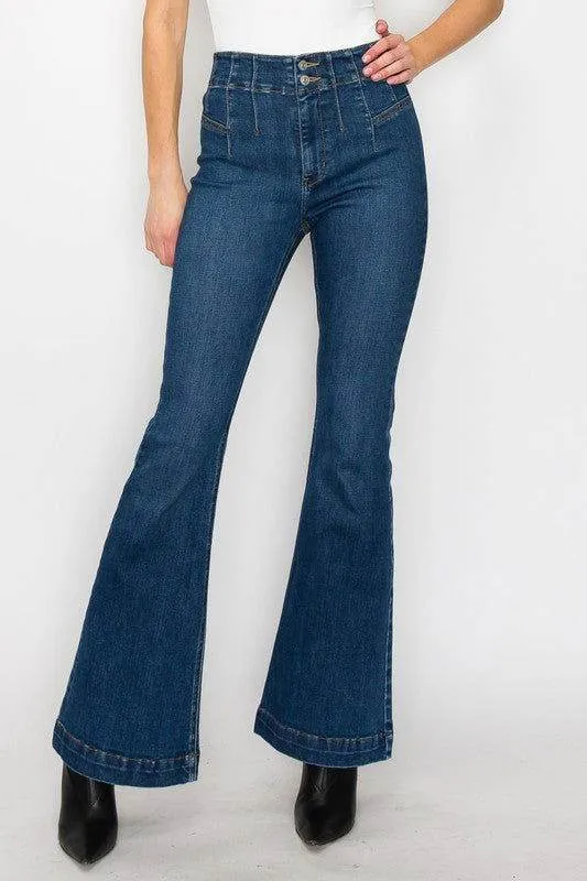 Artemis Vintage High Rise Modern Flare Jeans