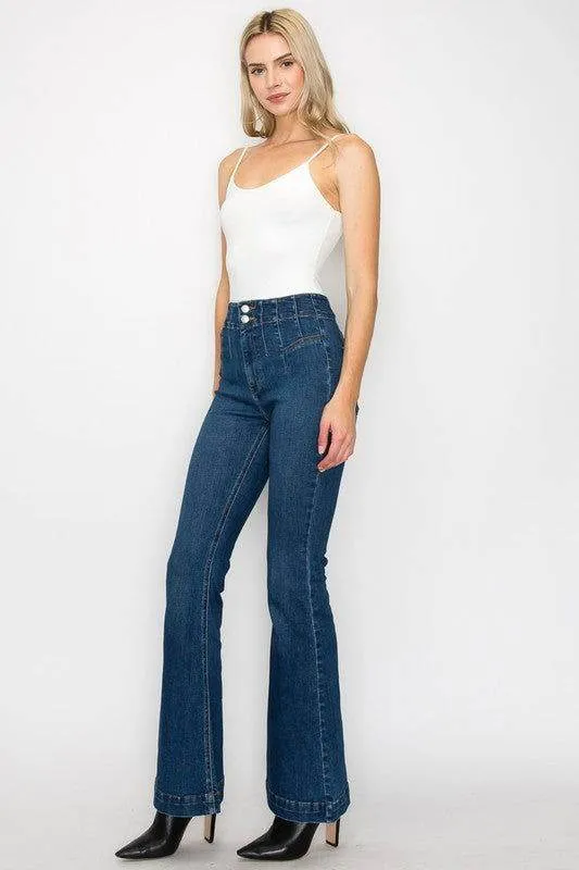 Artemis Vintage High Rise Modern Flare Jeans