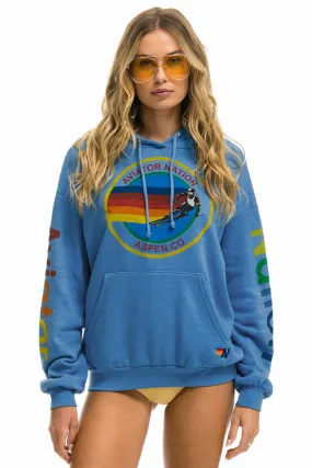 AVIATOR NATION ASPEN RELAXED PULLOVER HOODIE - COBALT