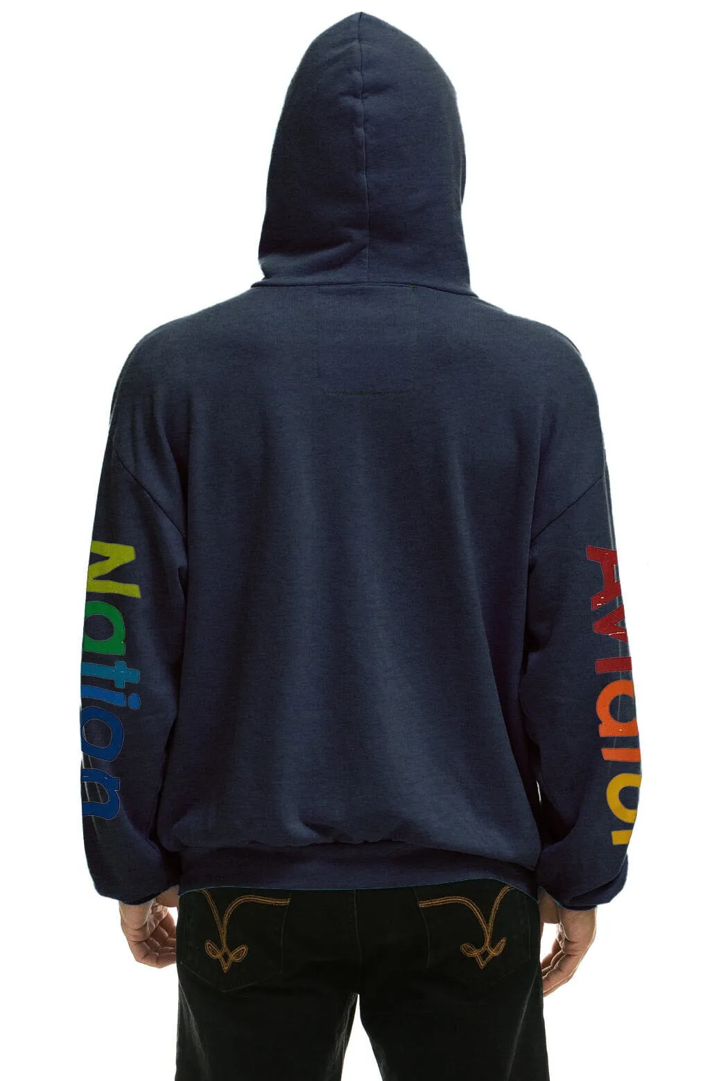 AVIATOR NATION ASPEN RELAXED PULLOVER HOODIE - NAVY