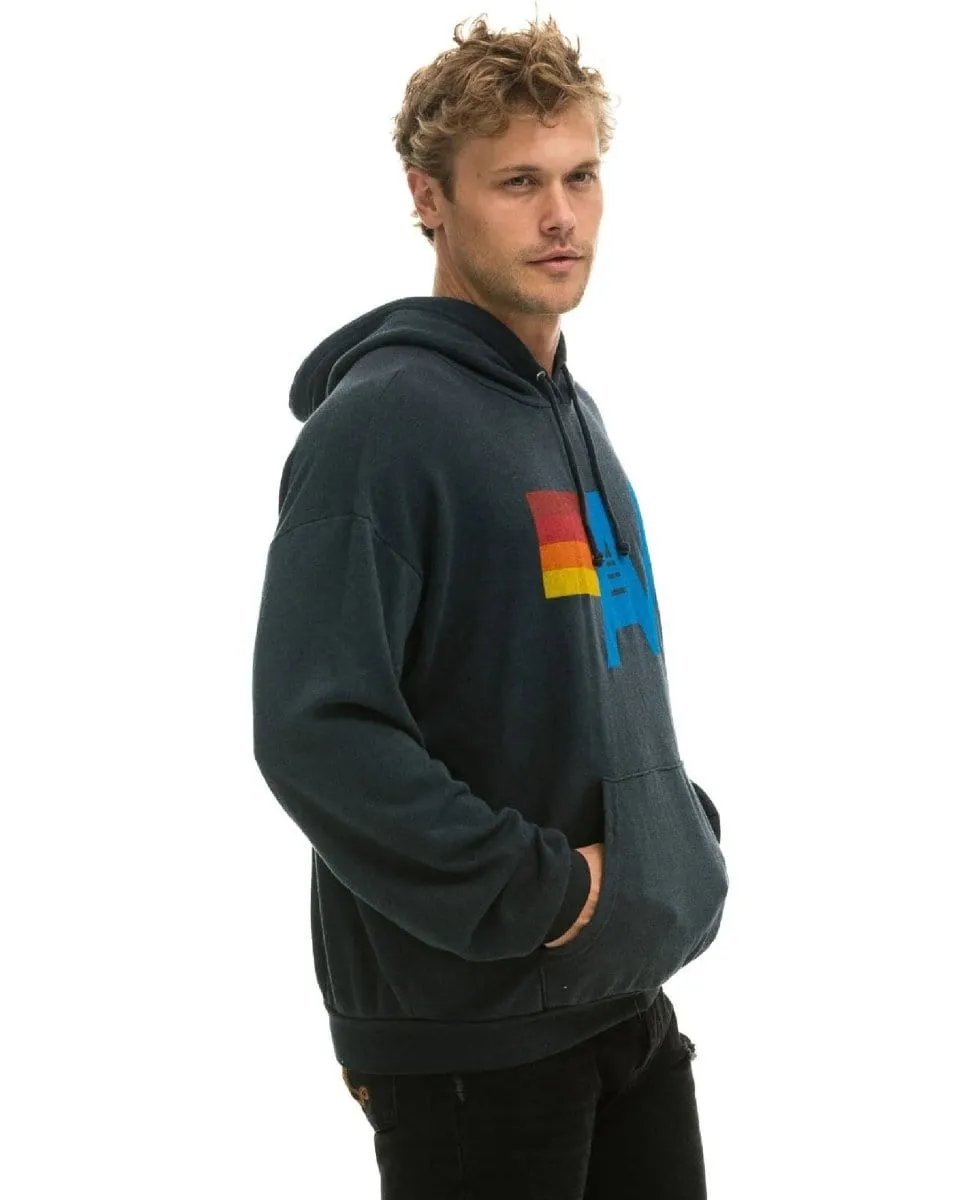 Aviator Nation Logo Hoodie Relaxed Charcoal