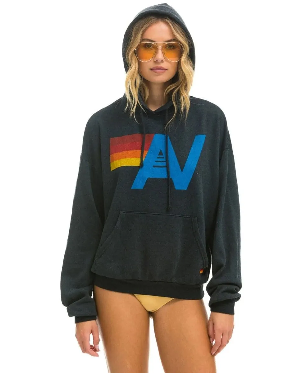 Aviator Nation Logo Hoodie Relaxed Charcoal