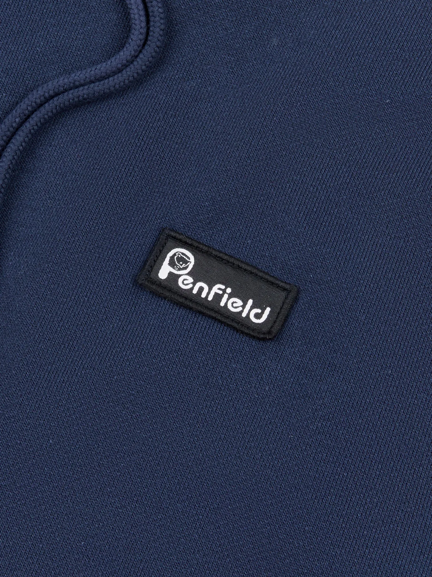 Badge Hoodie in Navy Blue