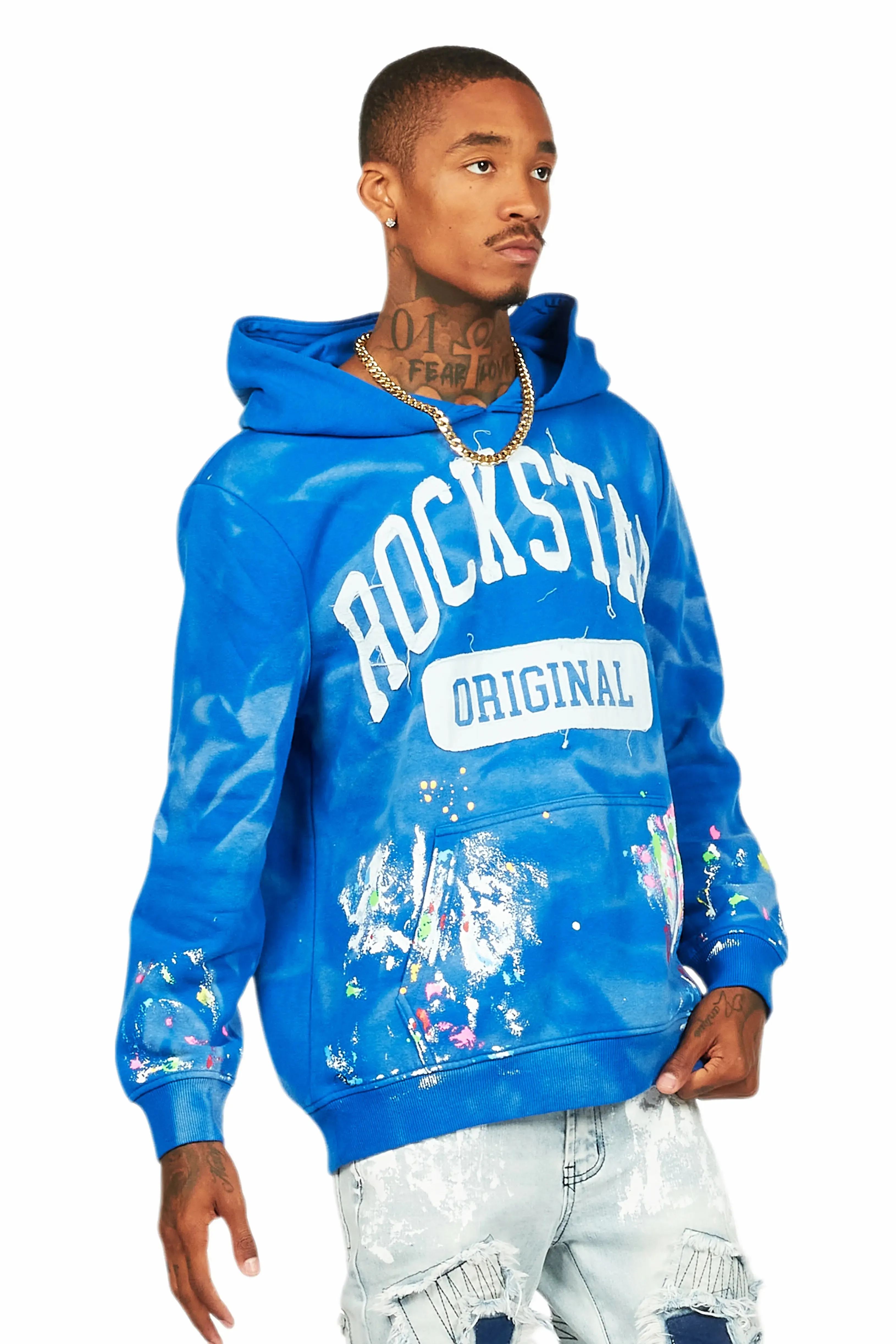 Balta Royal Blue Graphic Painter Hoodie