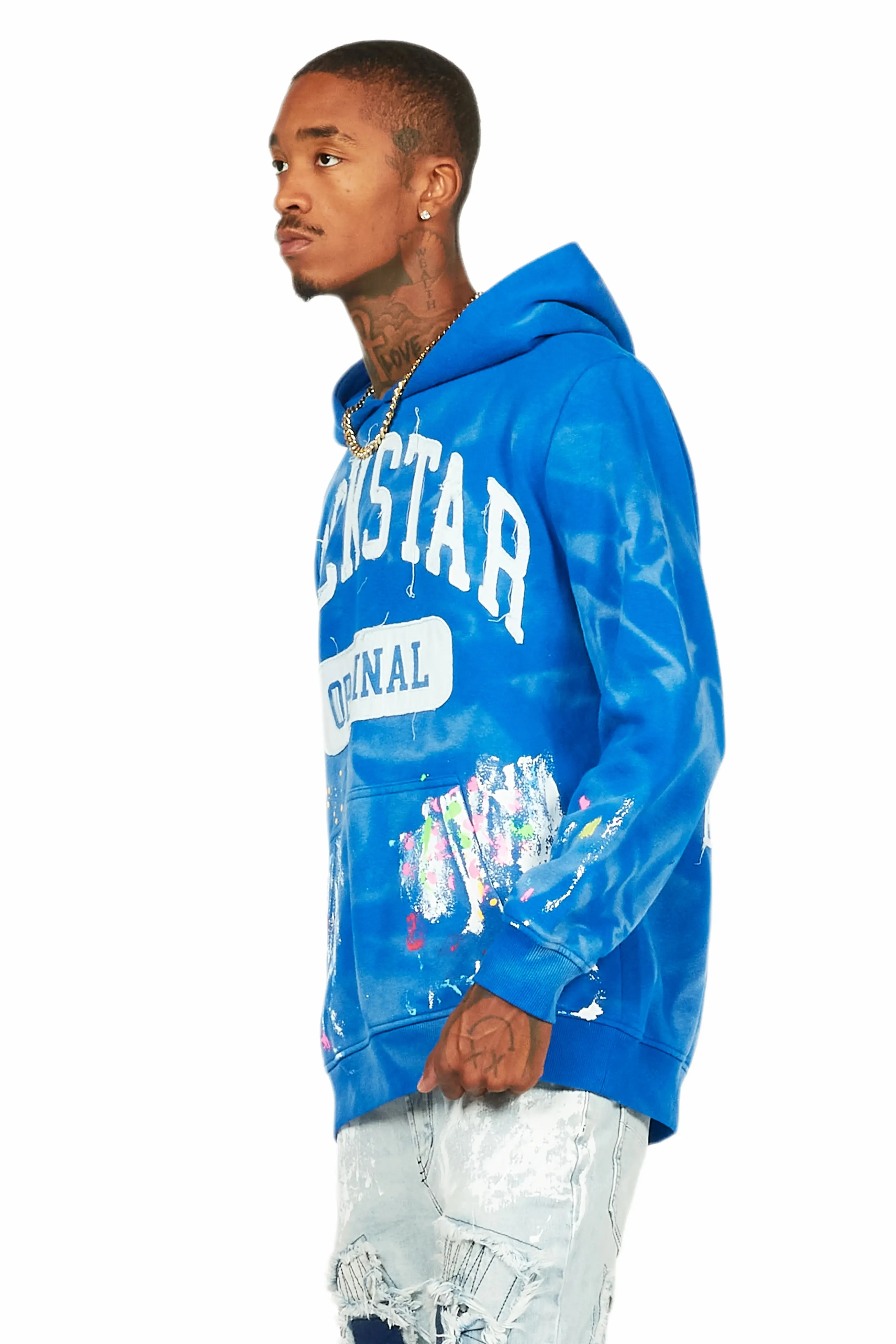 Balta Royal Blue Graphic Painter Hoodie