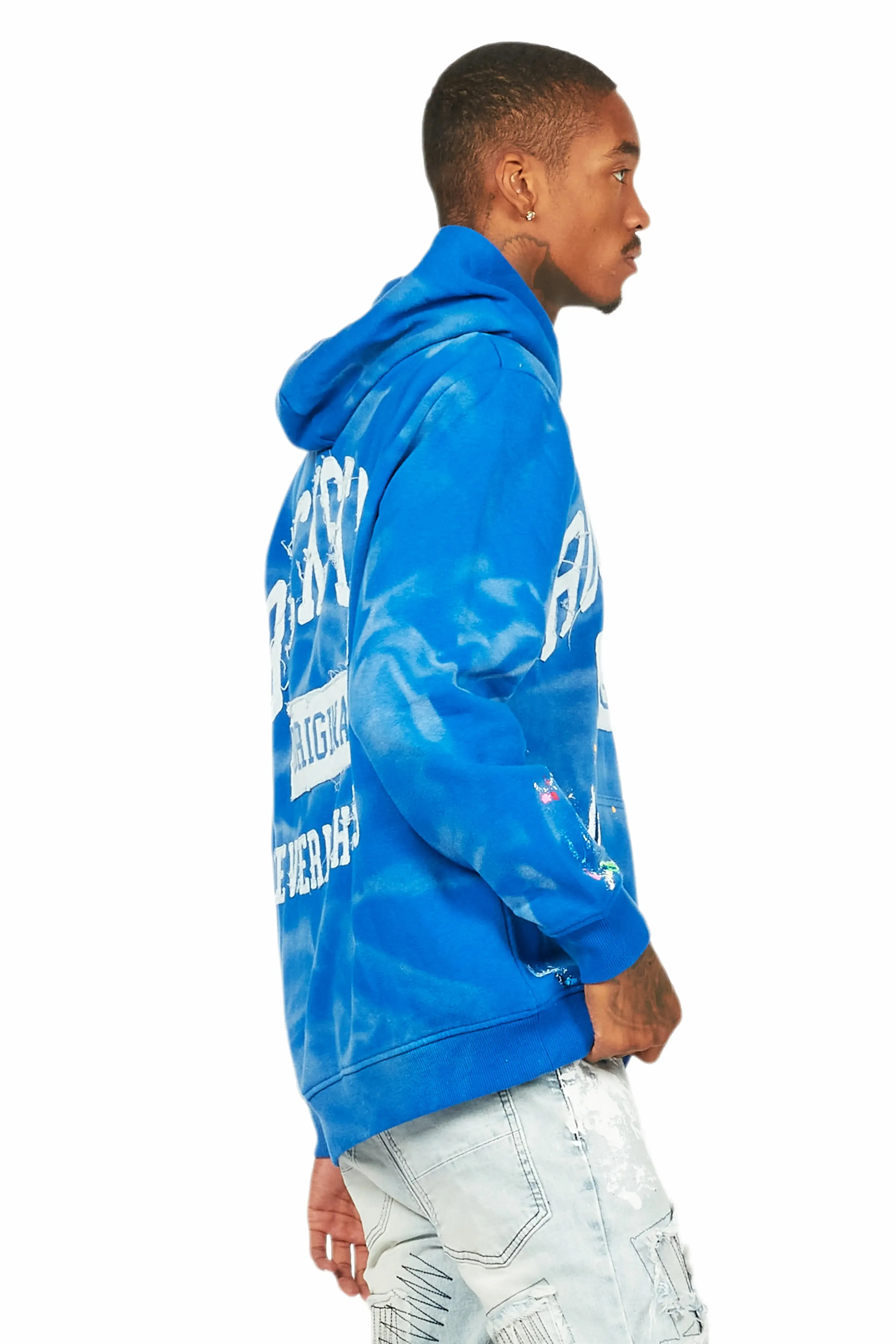 Balta Royal Blue Graphic Painter Hoodie