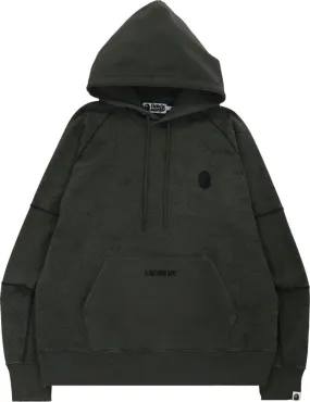 BAPE Line 1st Camo Washed Relaxed Fit Pullover Hoodie 'Black', Black