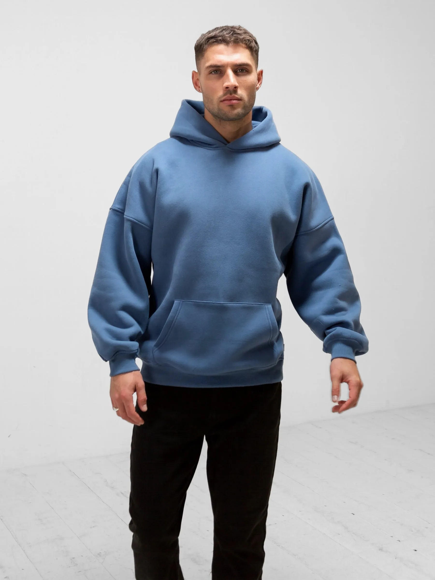 BLKLY Relaxed Hoodie - Blue