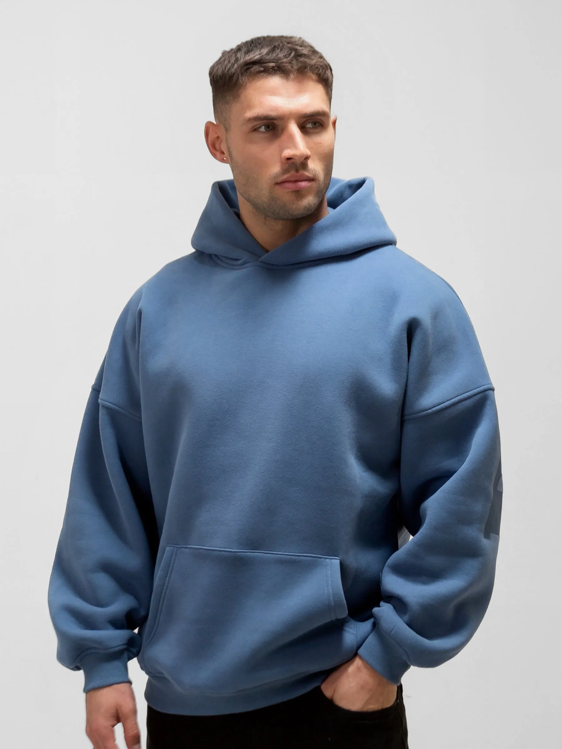 BLKLY Relaxed Hoodie - Blue