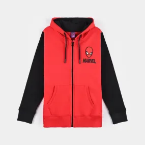 Boys Fleece Knitted Jacket -Racing Red