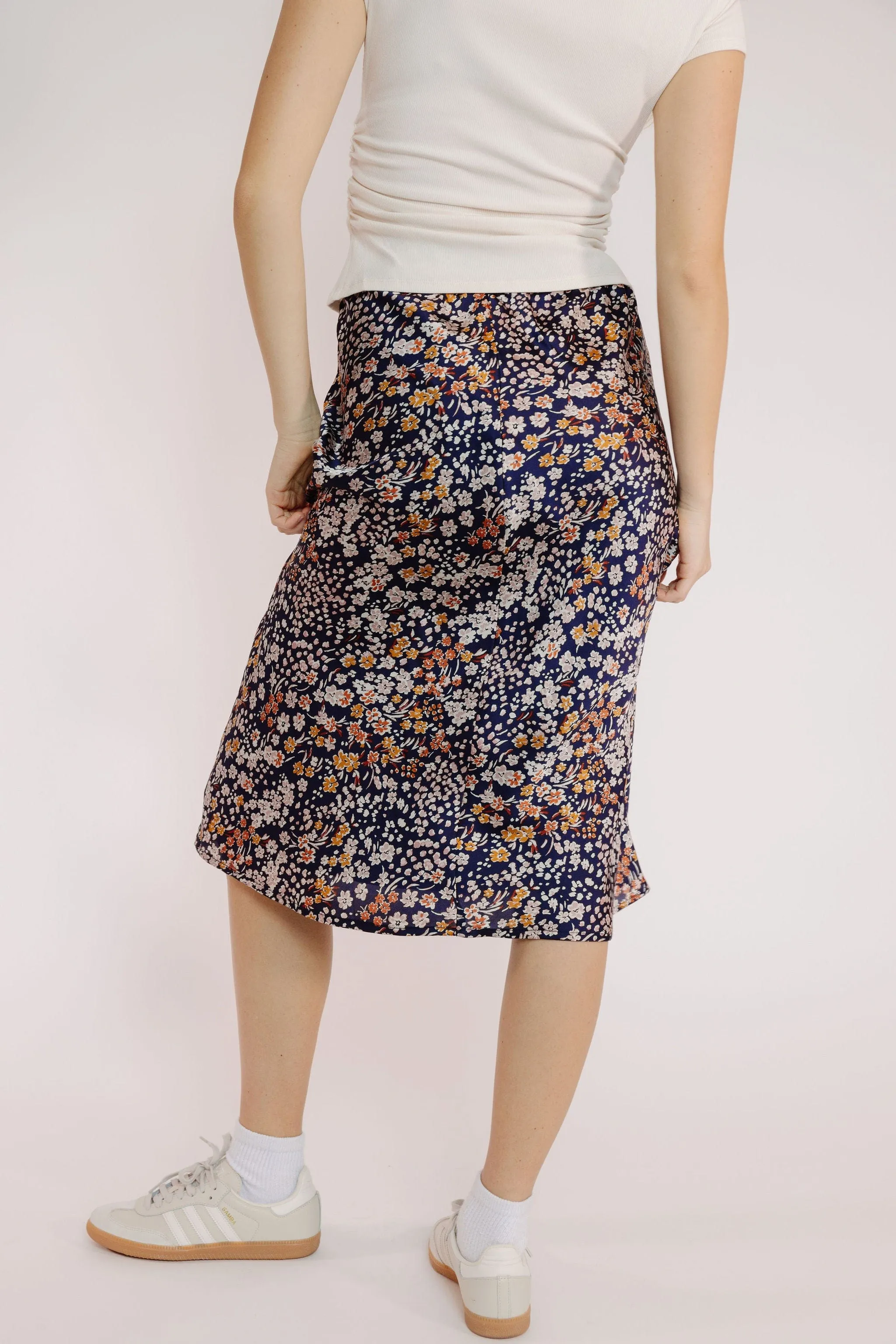 Brandy Skirt in Navy Floral