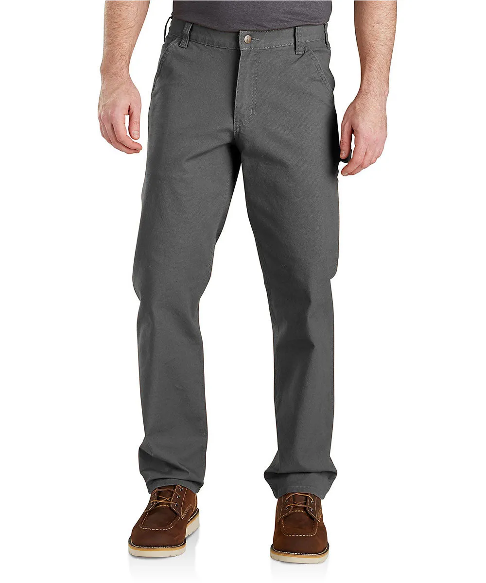 Carhartt Men’s Rugged Flex Relaxed Fit Duck Dungaree - Gravel