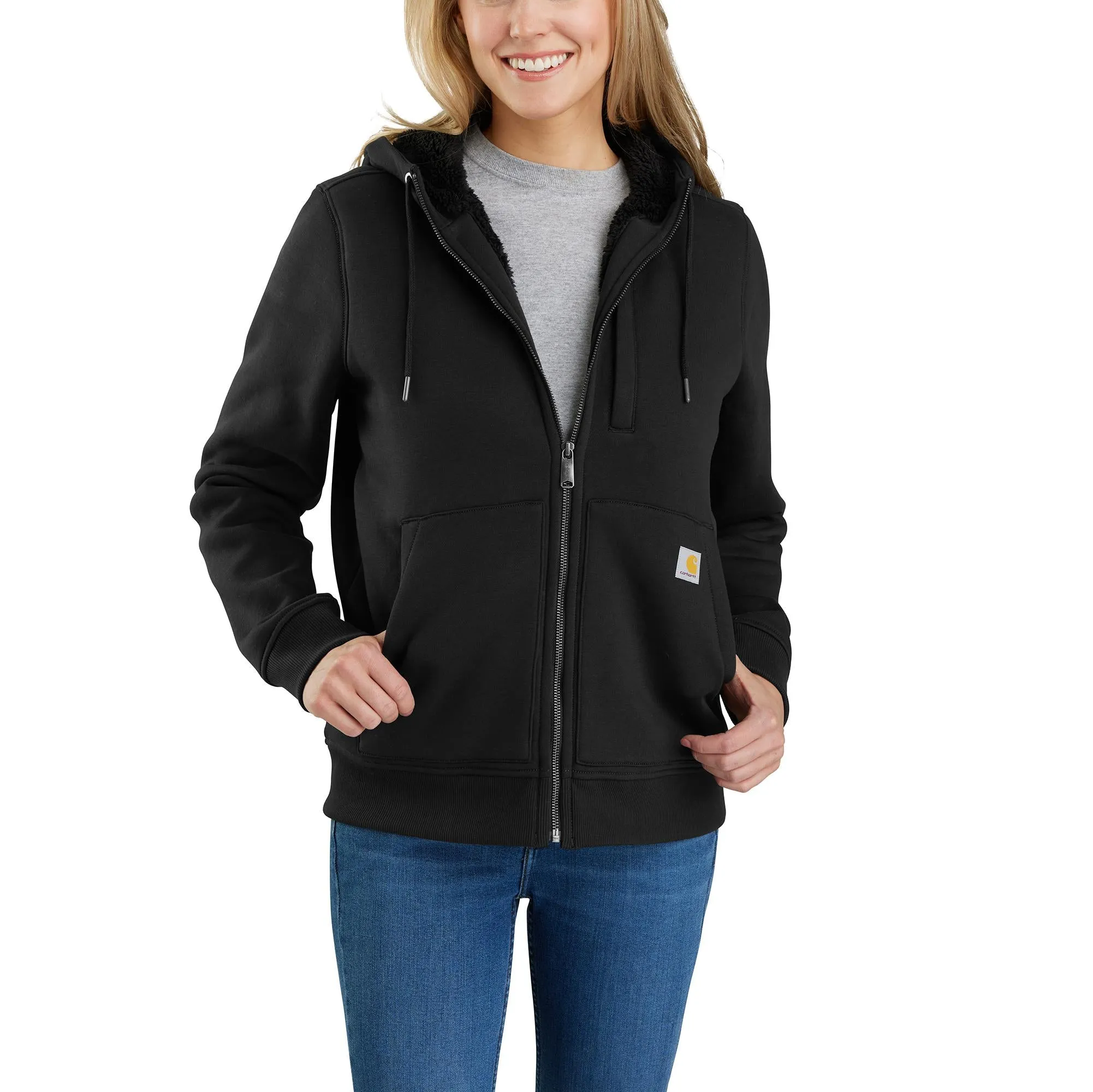 Carhartt Women's Relaxed Fit Sherpa-Lined Full-Zip Hoodie