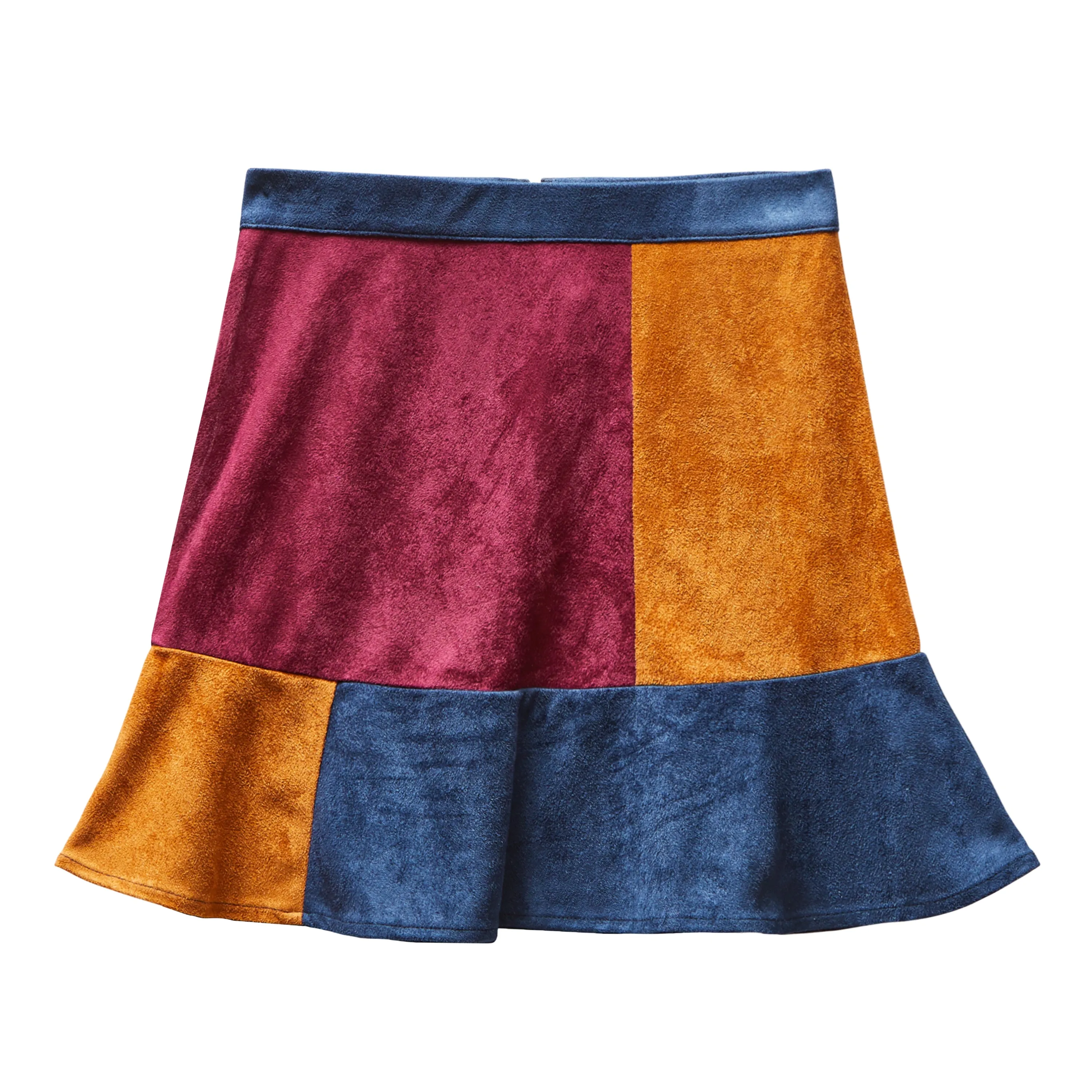 Classic Suede Patch Skirt