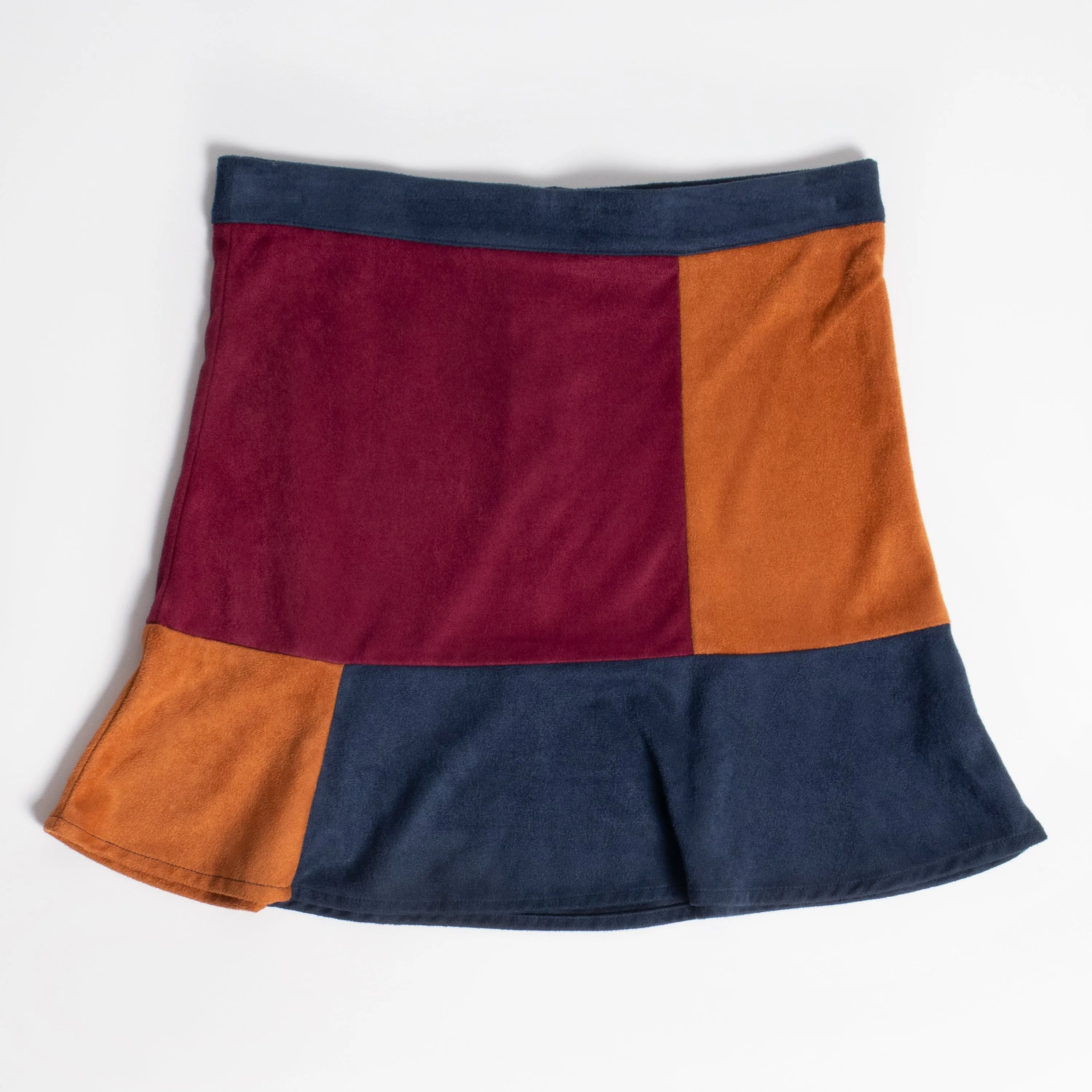 Classic Suede Patch Skirt