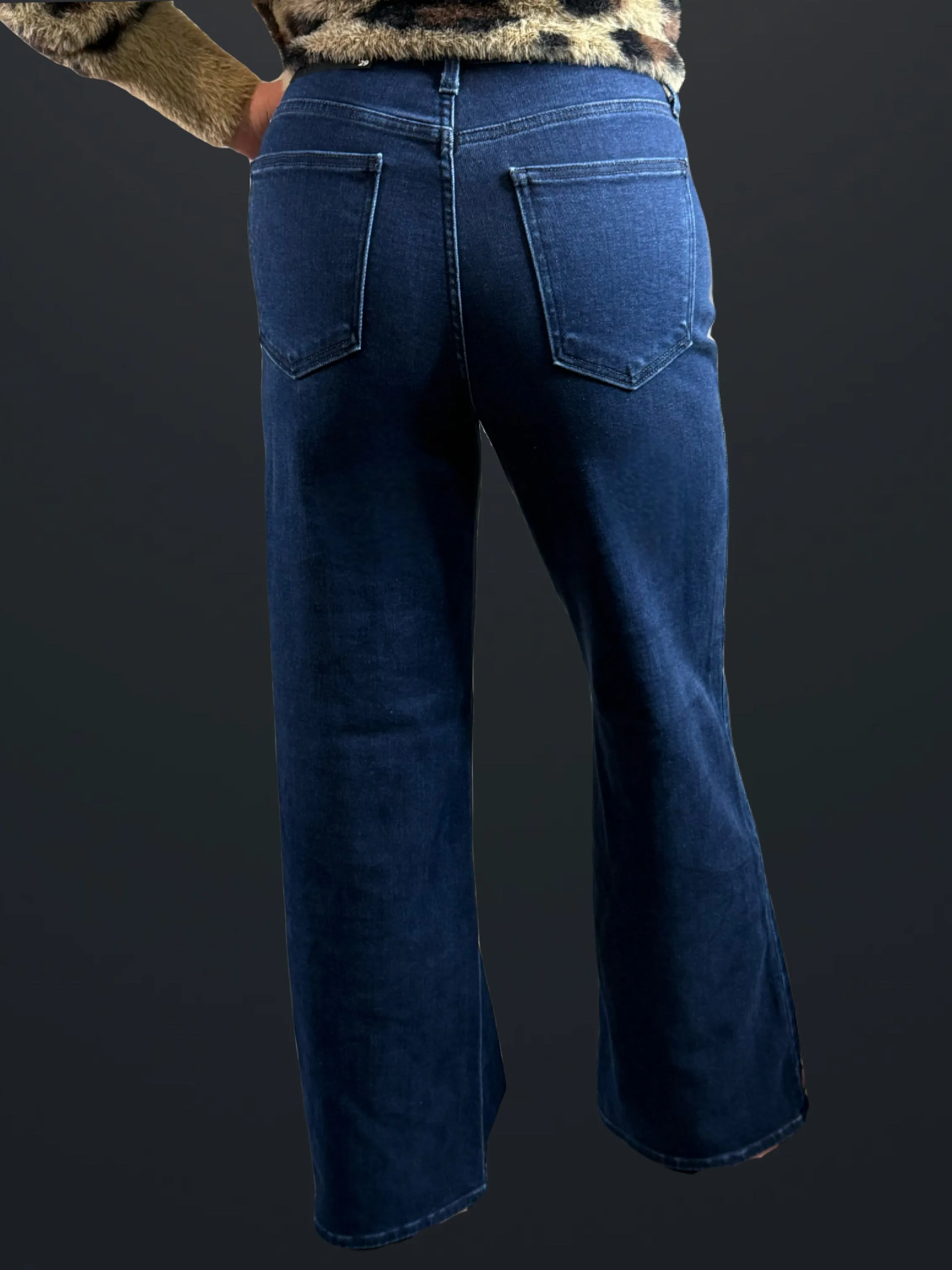 Dark Denim Palazzo Jeans