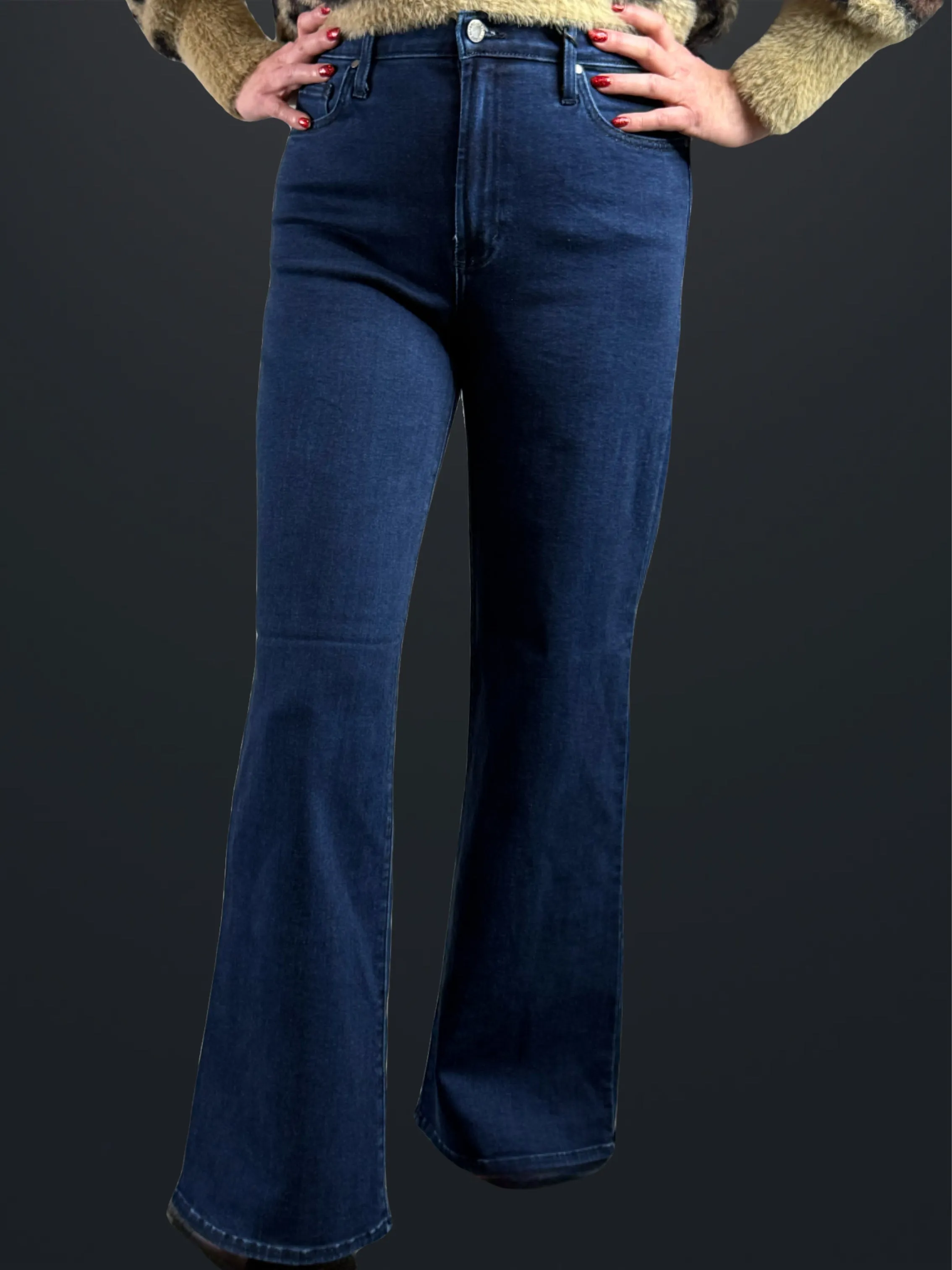 Dark Denim Palazzo Jeans