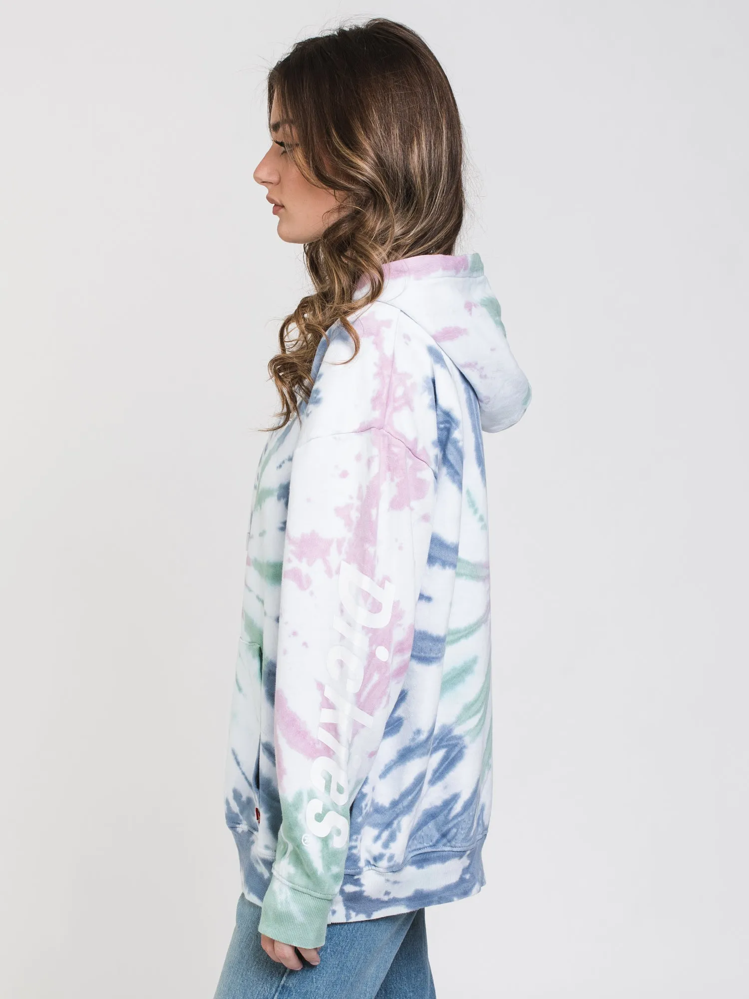 DICKIES TIE DYE RELAXED PULLOVER HOODIE - CLEARANCE