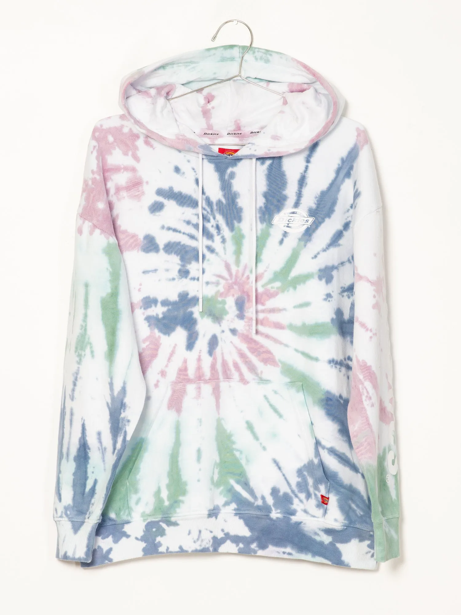 DICKIES TIE DYE RELAXED PULLOVER HOODIE - CLEARANCE