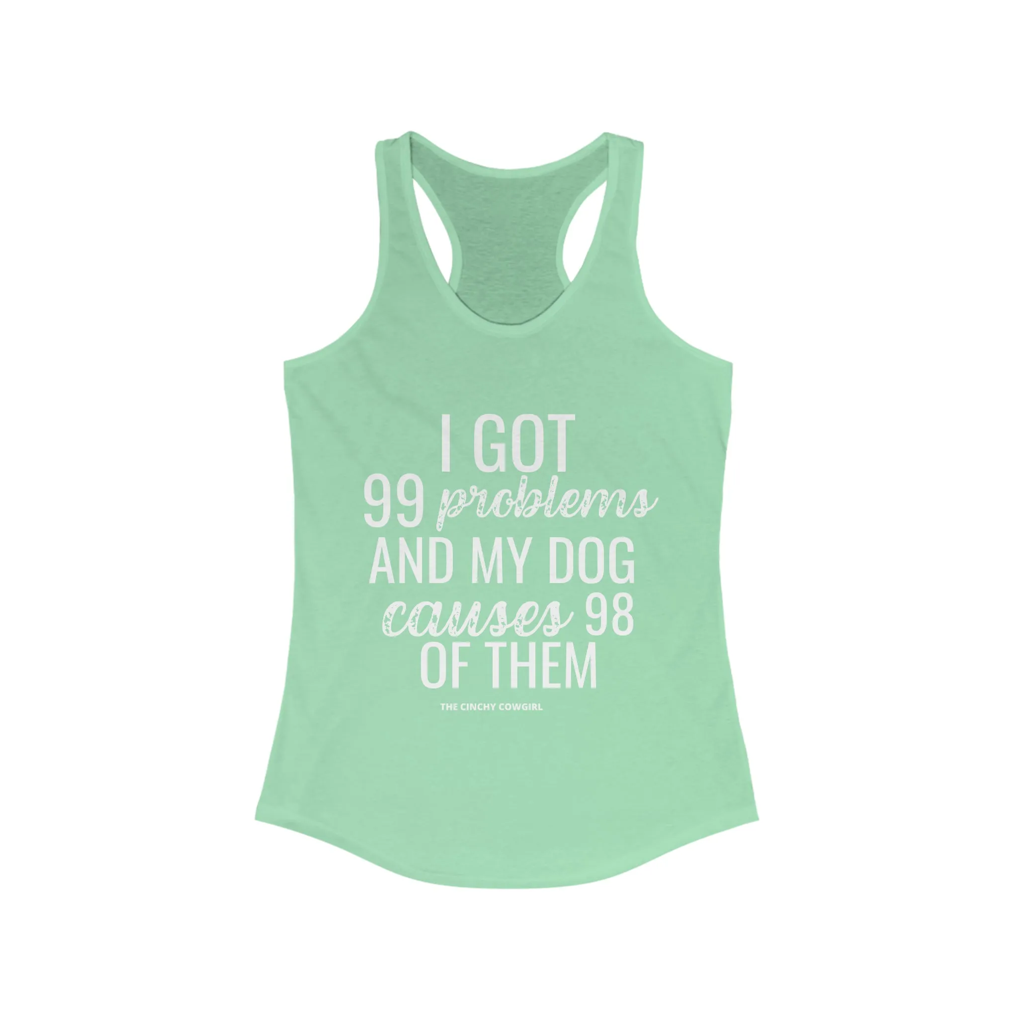 Dog Problems Racerback Tank