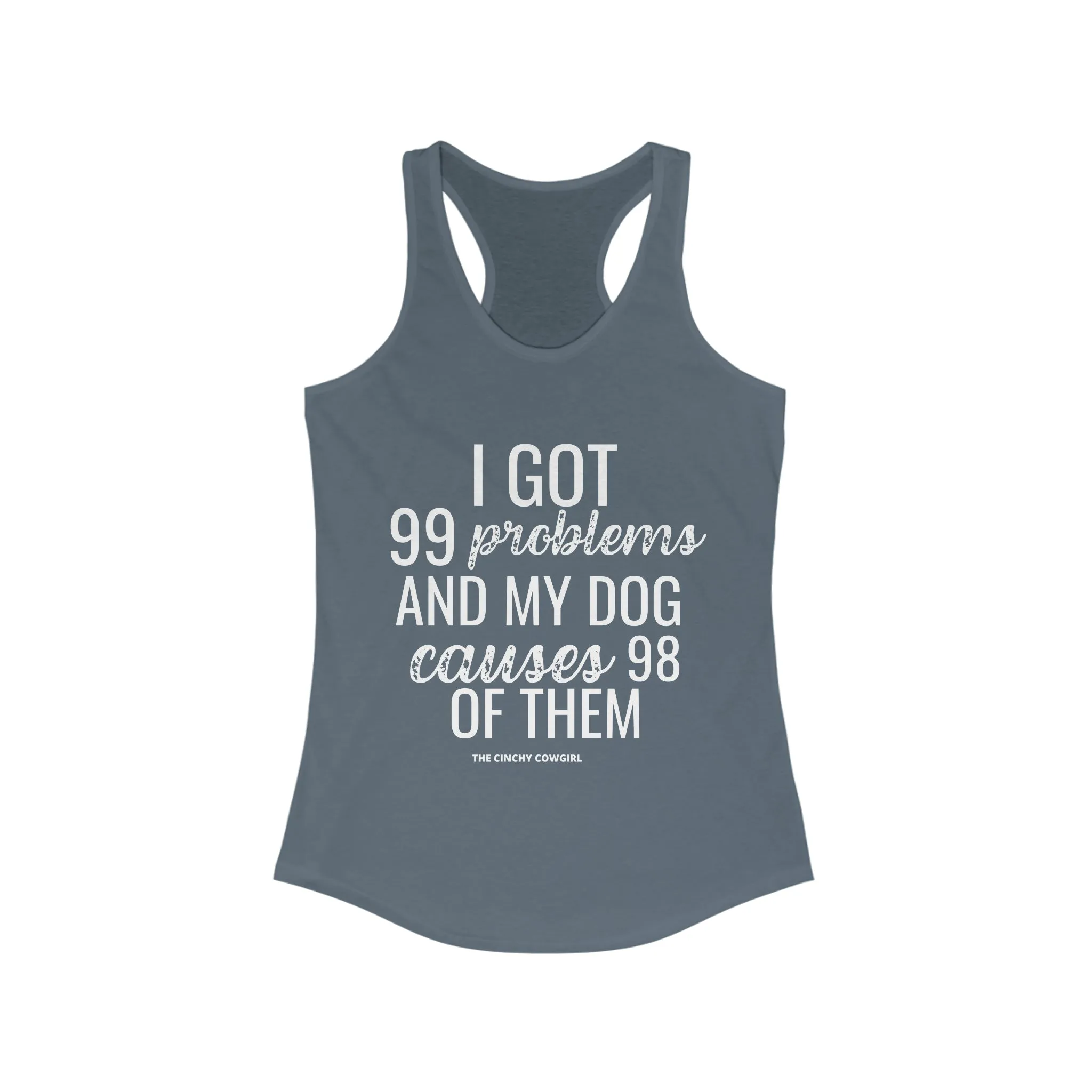 Dog Problems Racerback Tank