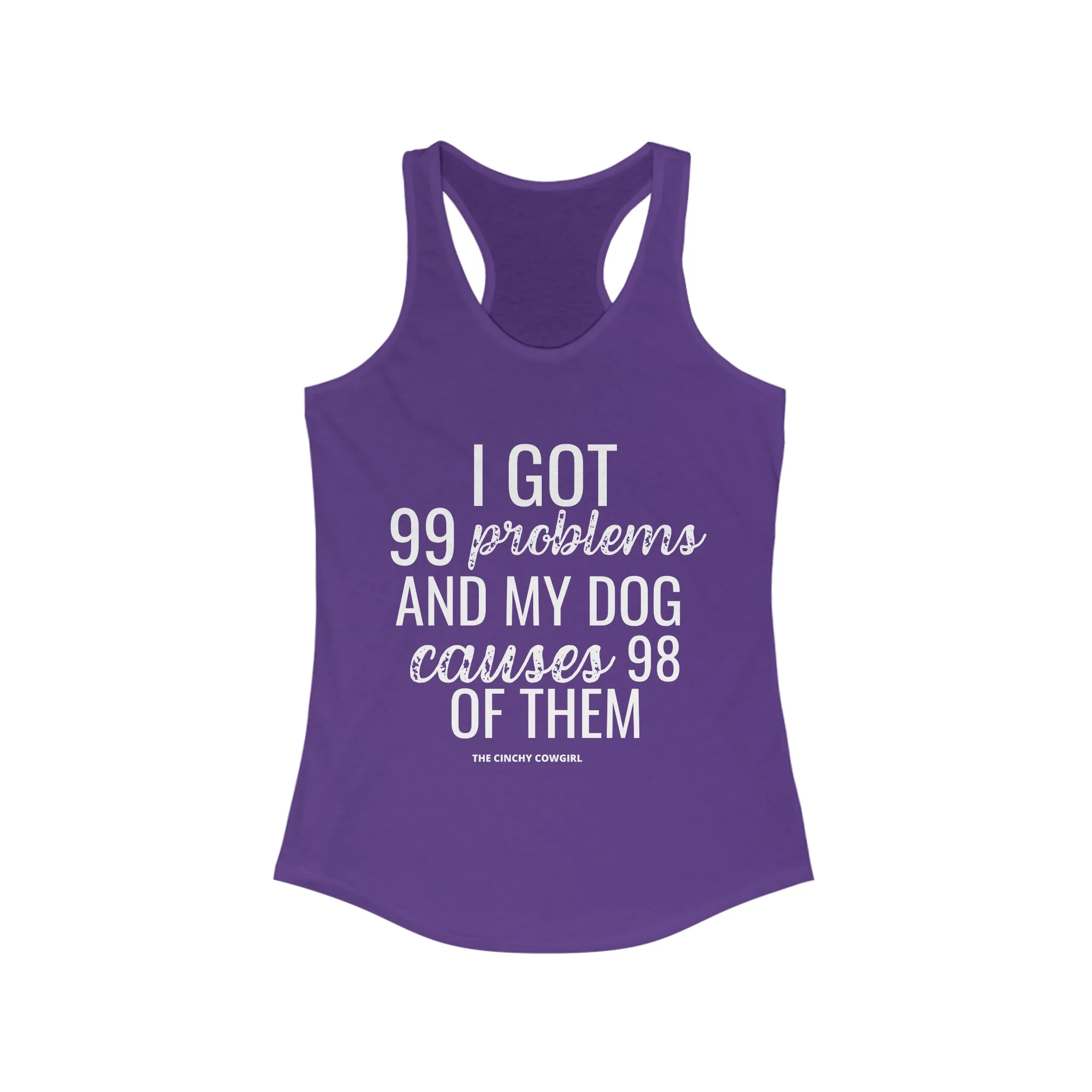 Dog Problems Racerback Tank