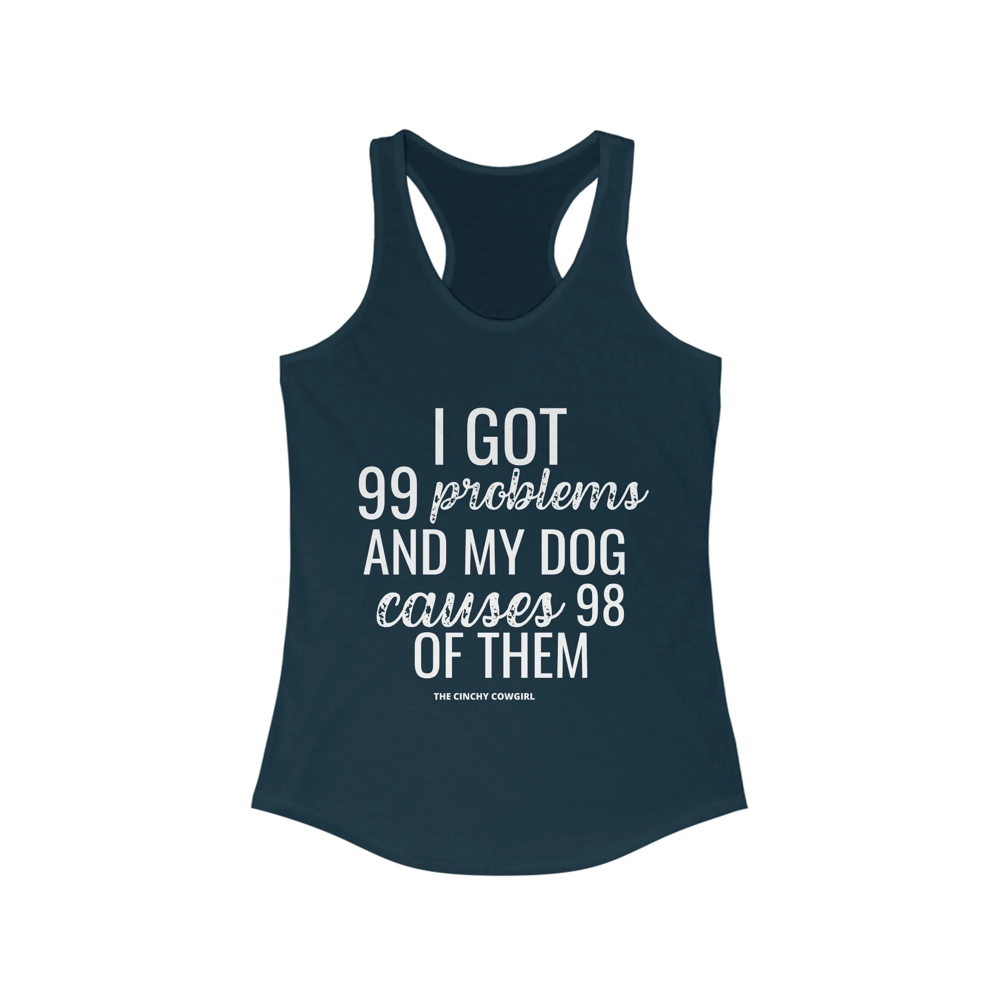 Dog Problems Racerback Tank