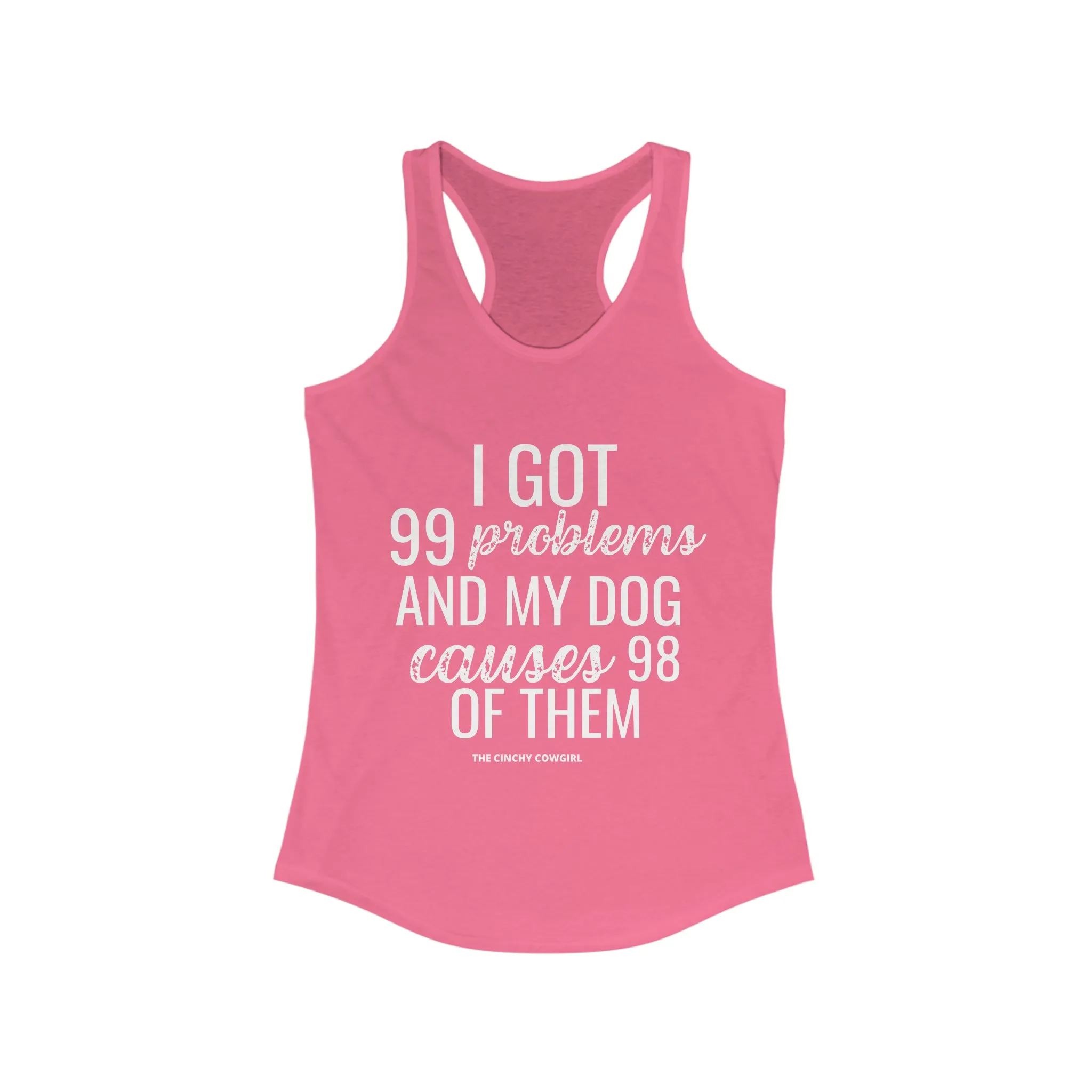 Dog Problems Racerback Tank