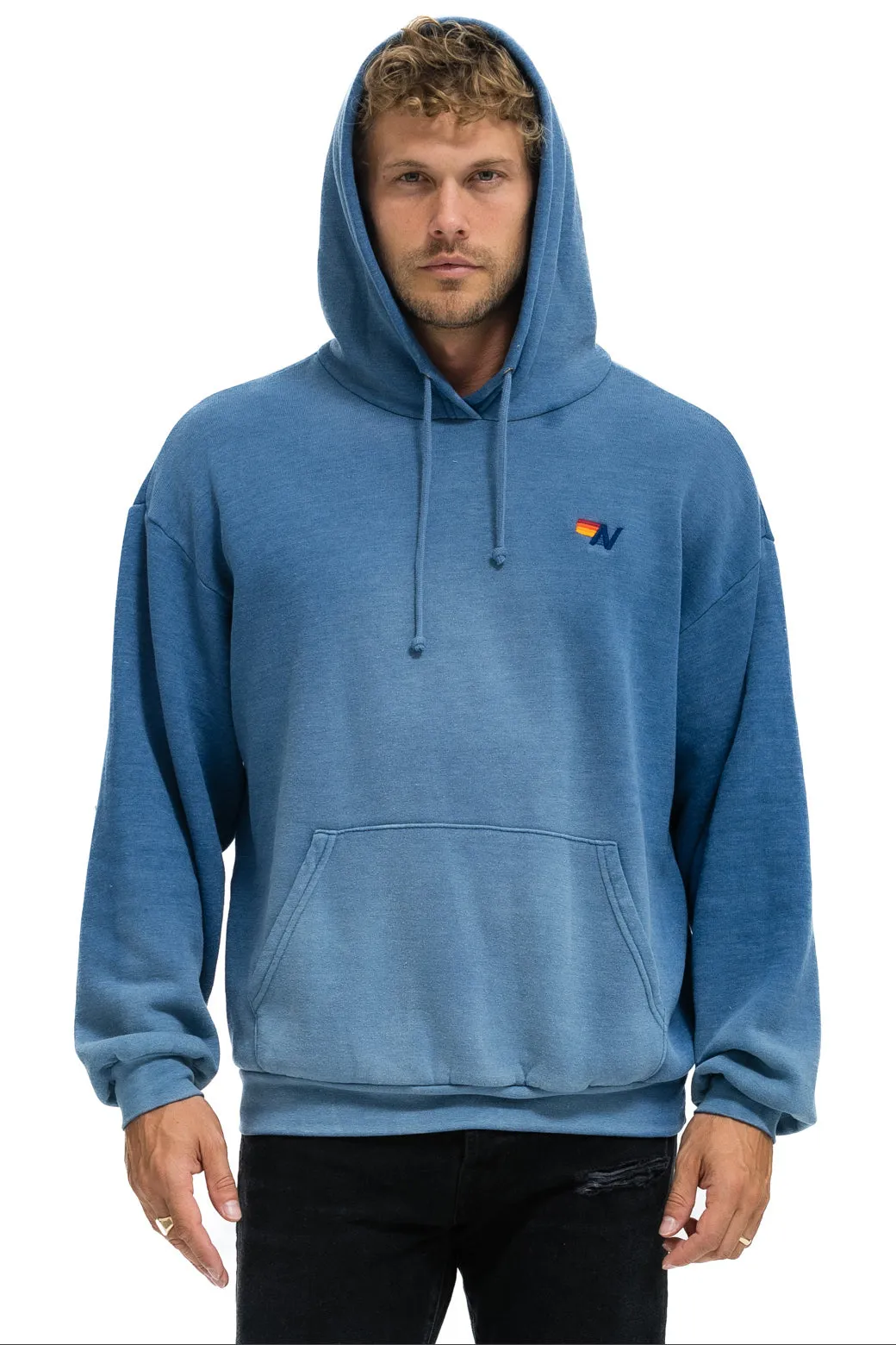 ESSENTIAL RELAXED PULLOVER HOODIE - FADED WATER