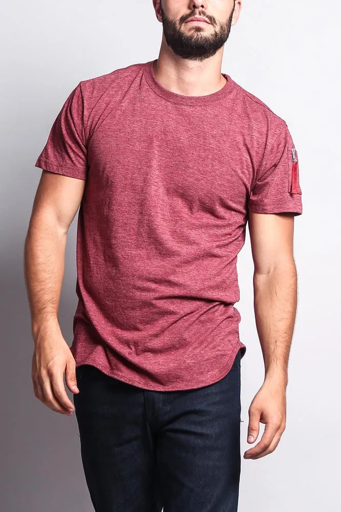 Flight MA-1 Long Length Curved Hem T-Shirt