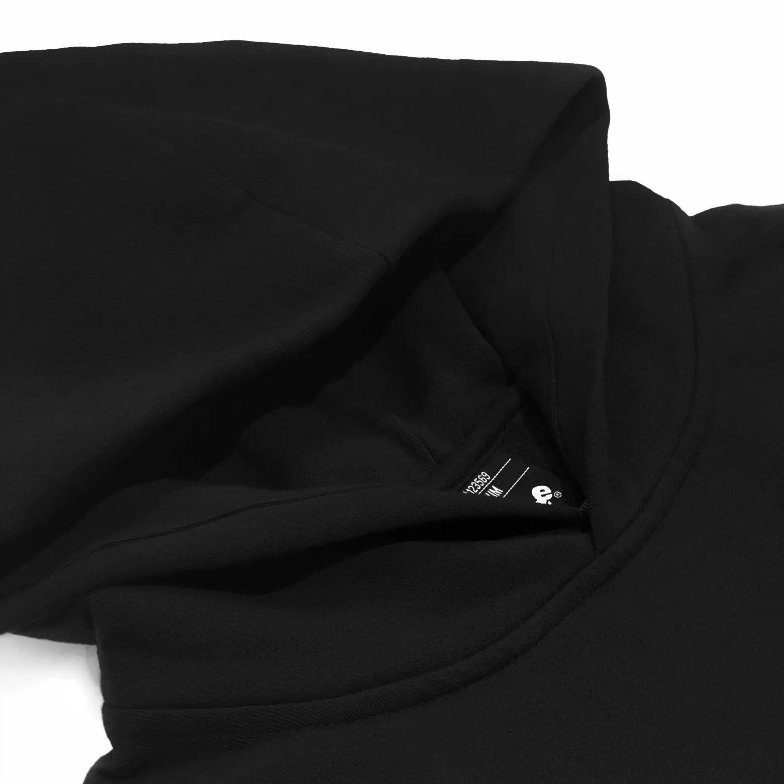 Flying Nimbus Drop Shoulder Black Pullover Hoodie