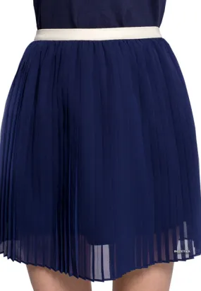 GANT RUGGER Women's Classic Blue Yewon Crepe Skirt  NWT