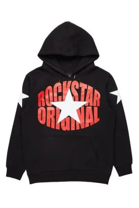 Hachi Black/Red Graphic Hoodie