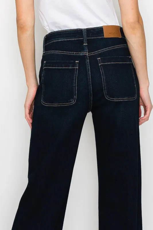 High Rise Modern Wide Leg Jeans