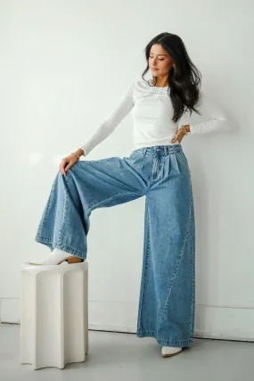 Kenzie Medium Wash Wide Leg Jeans