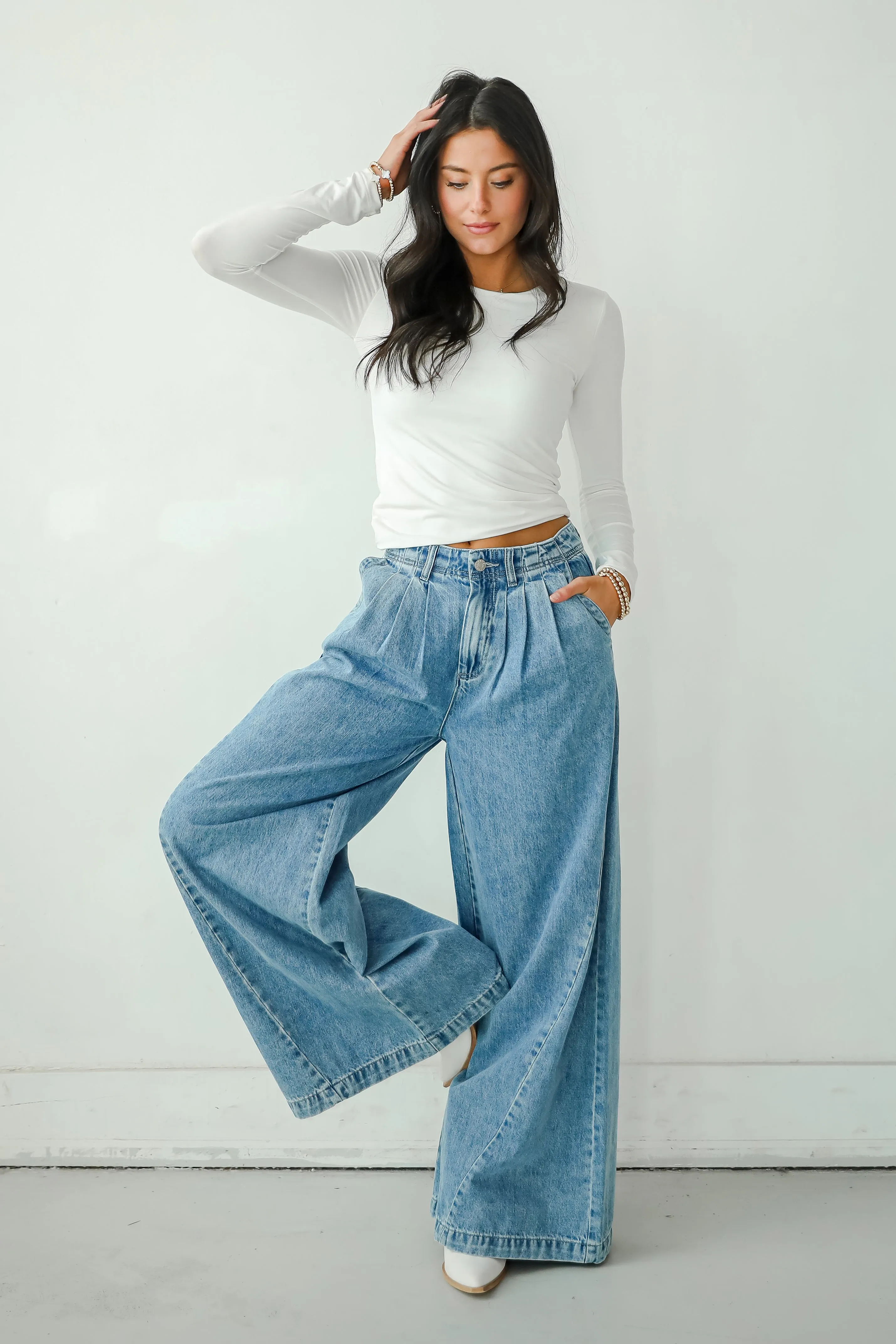 Kenzie Medium Wash Wide Leg Jeans