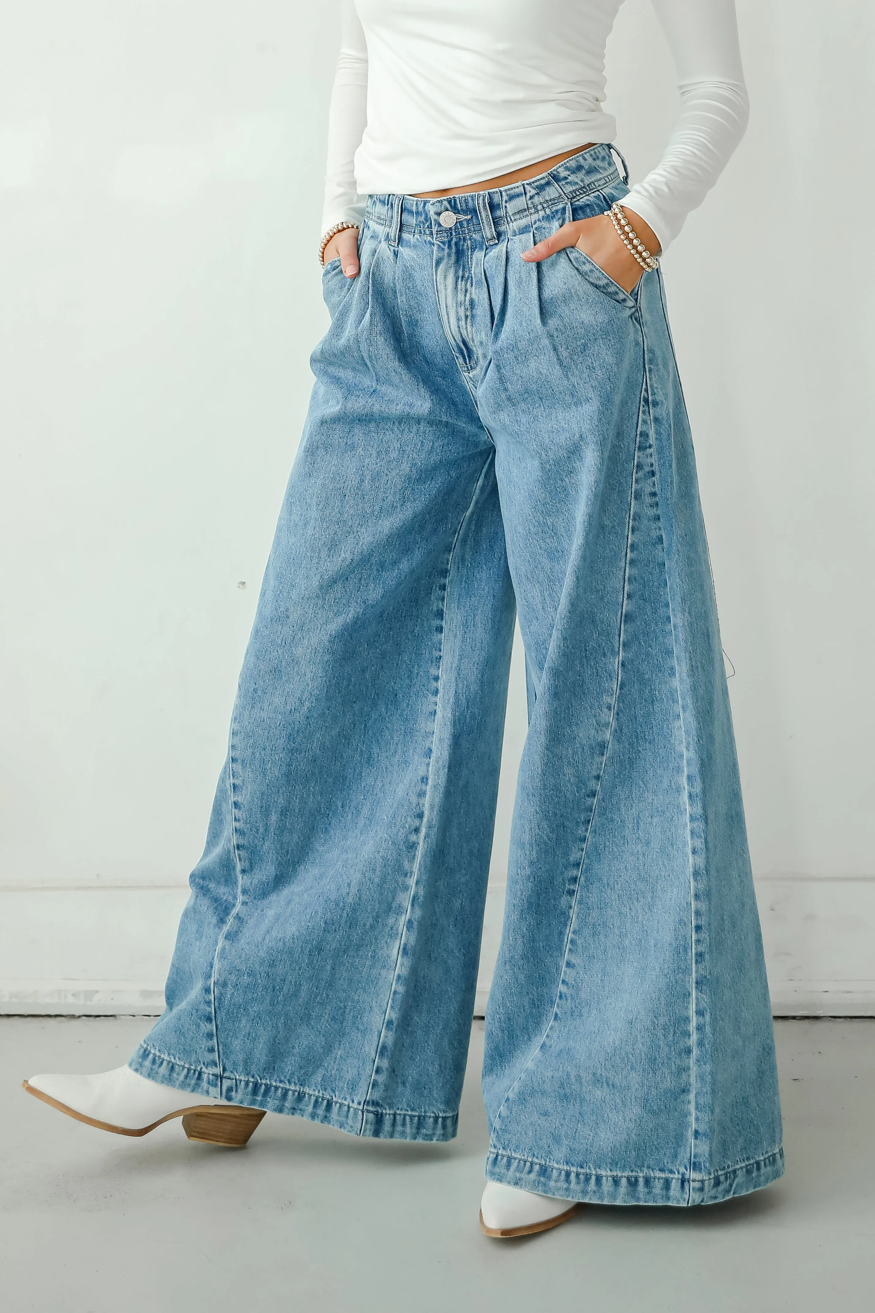 Kenzie Medium Wash Wide Leg Jeans