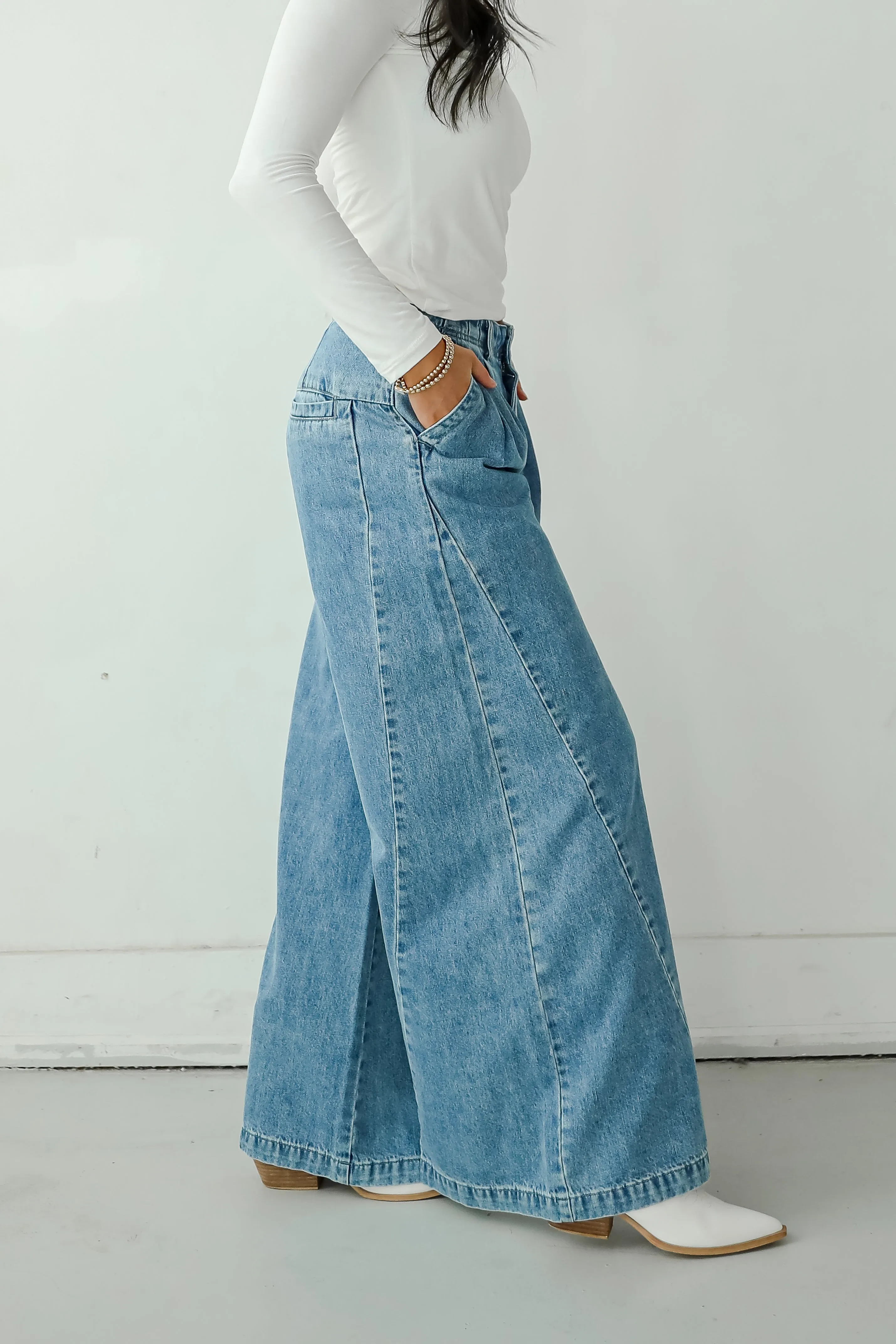 Kenzie Medium Wash Wide Leg Jeans