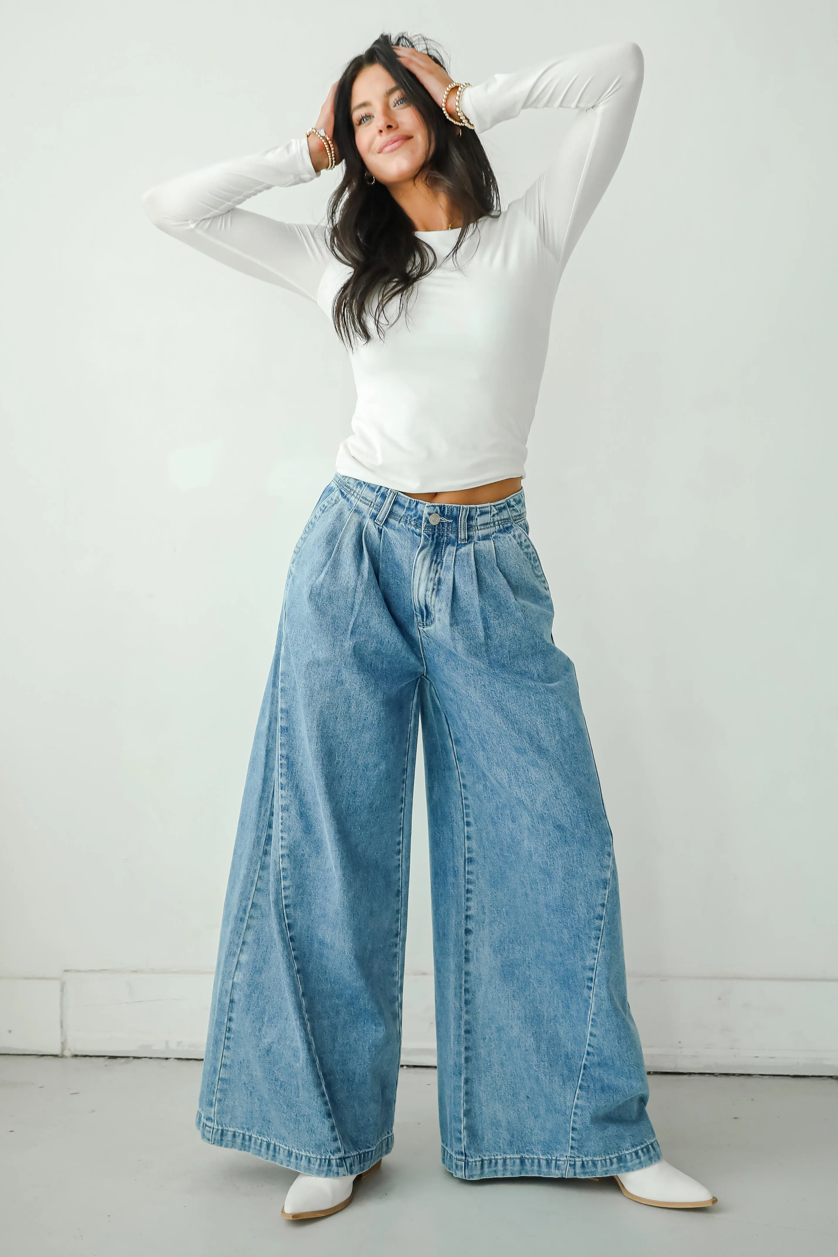 Kenzie Medium Wash Wide Leg Jeans