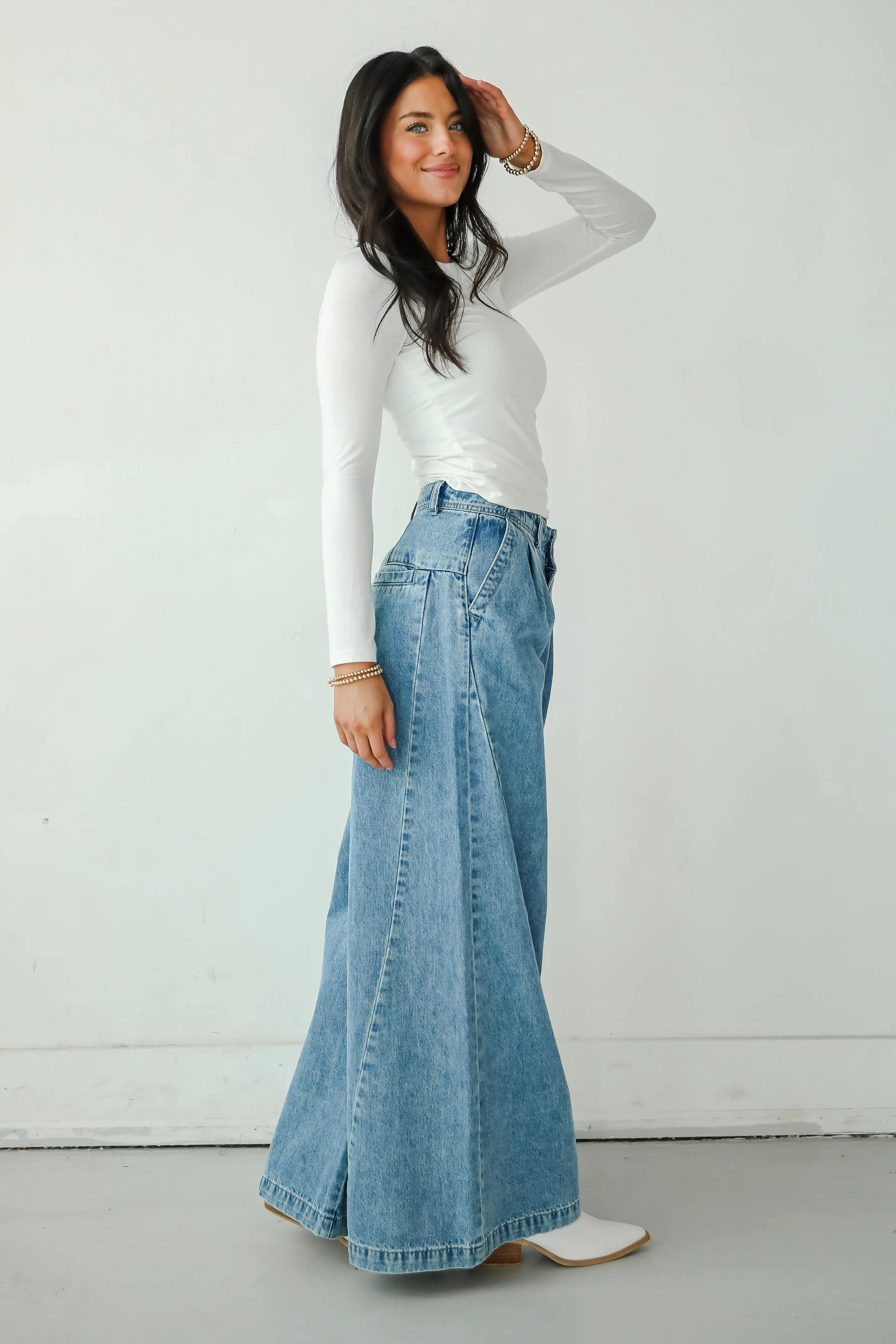 Kenzie Medium Wash Wide Leg Jeans