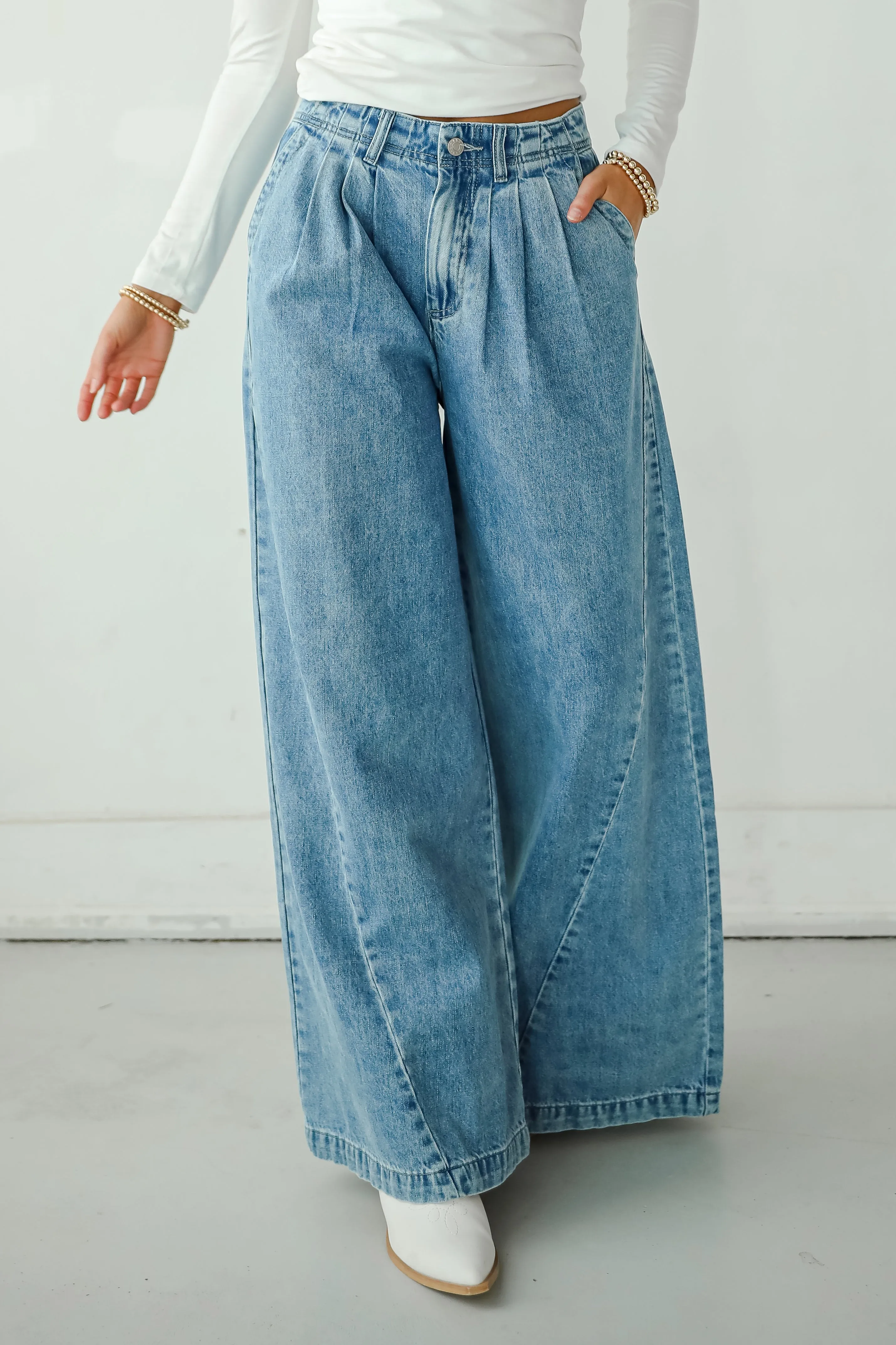 Kenzie Medium Wash Wide Leg Jeans