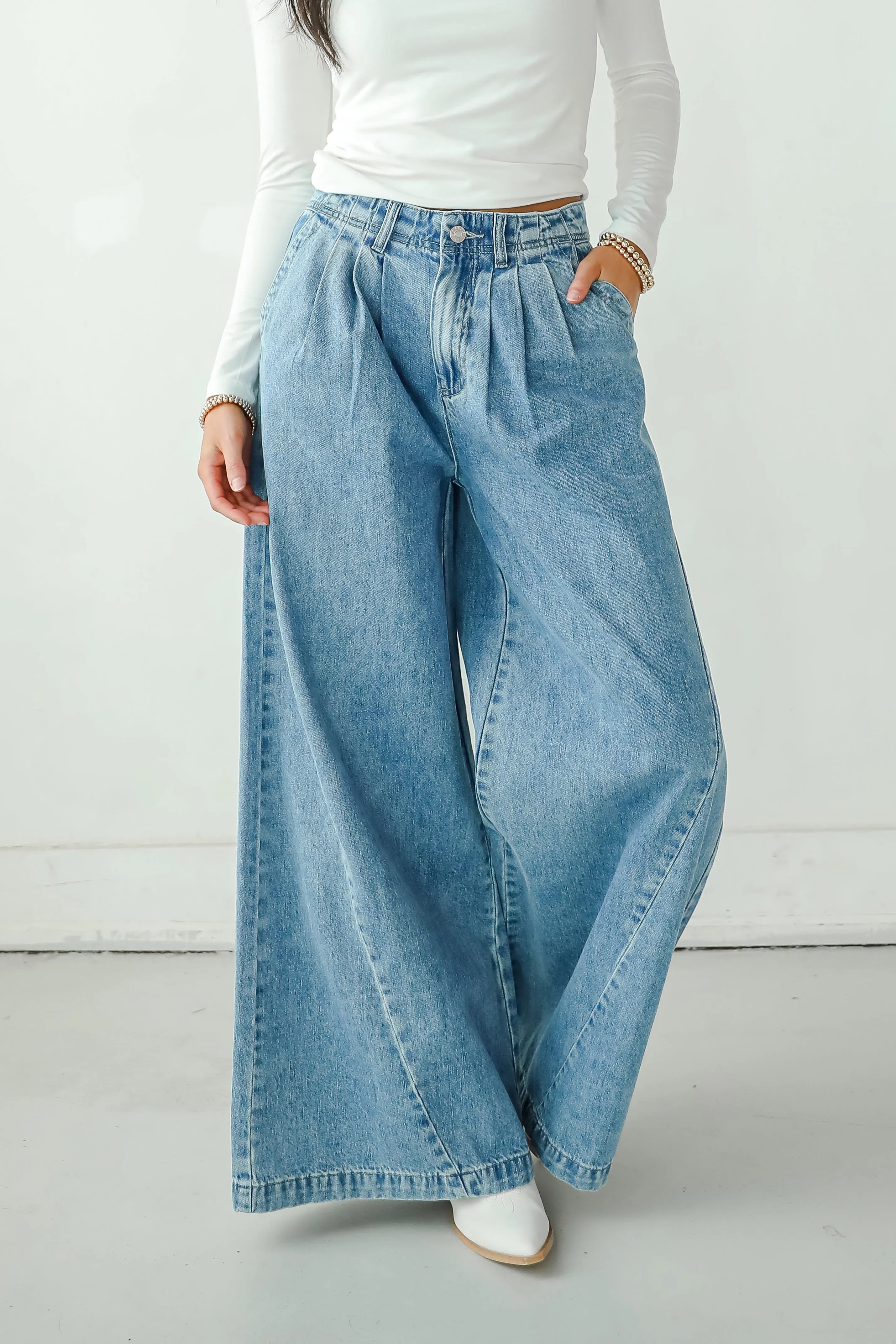 Kenzie Medium Wash Wide Leg Jeans